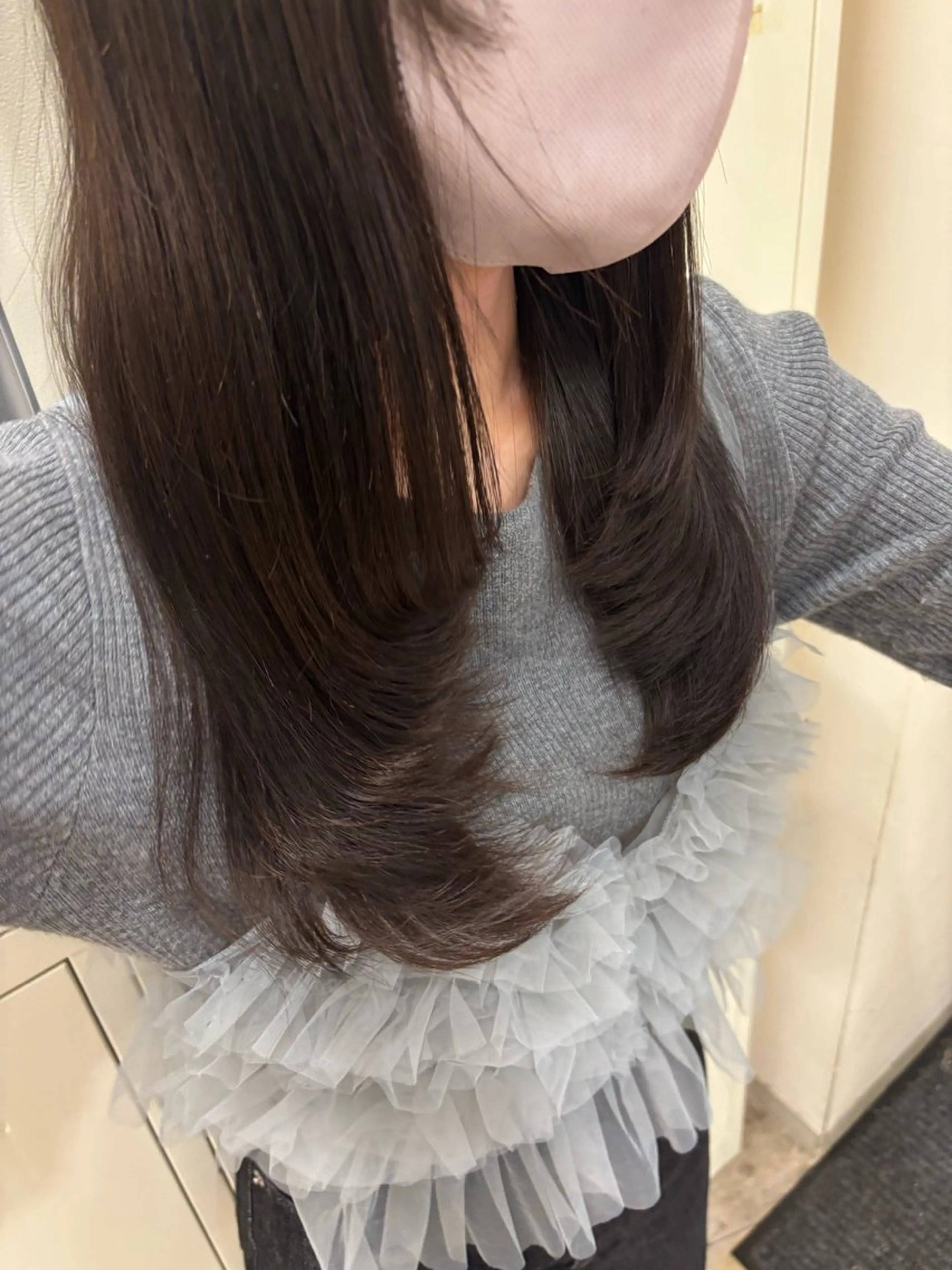 レイヤーカット➕艶カラー➕トリートメントの写真