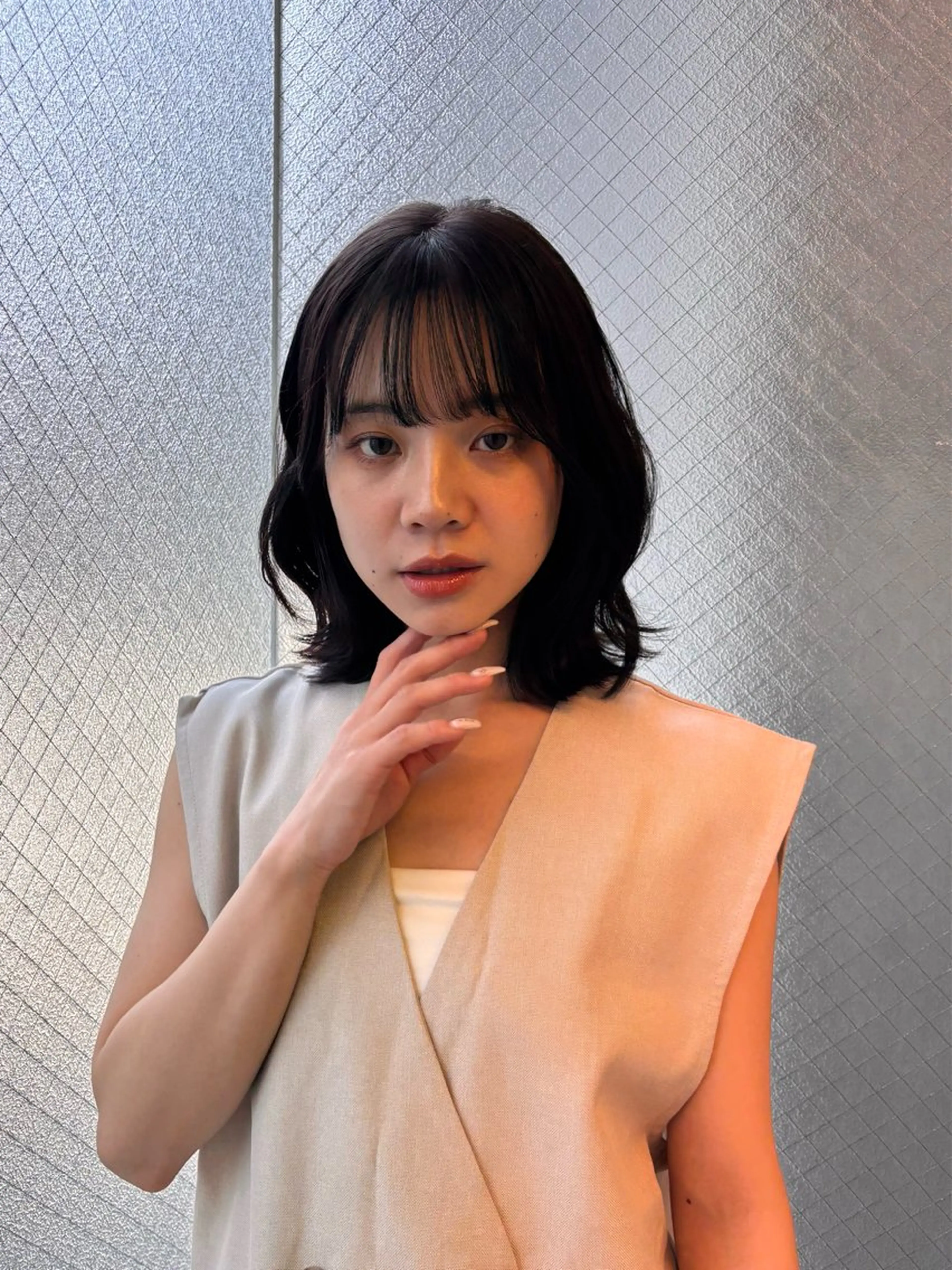 セミロング カラー カット トリートメント ヘッドスパ un le pont天満橋所属・un.le.pont ルカ  🎨のヘアスタイル