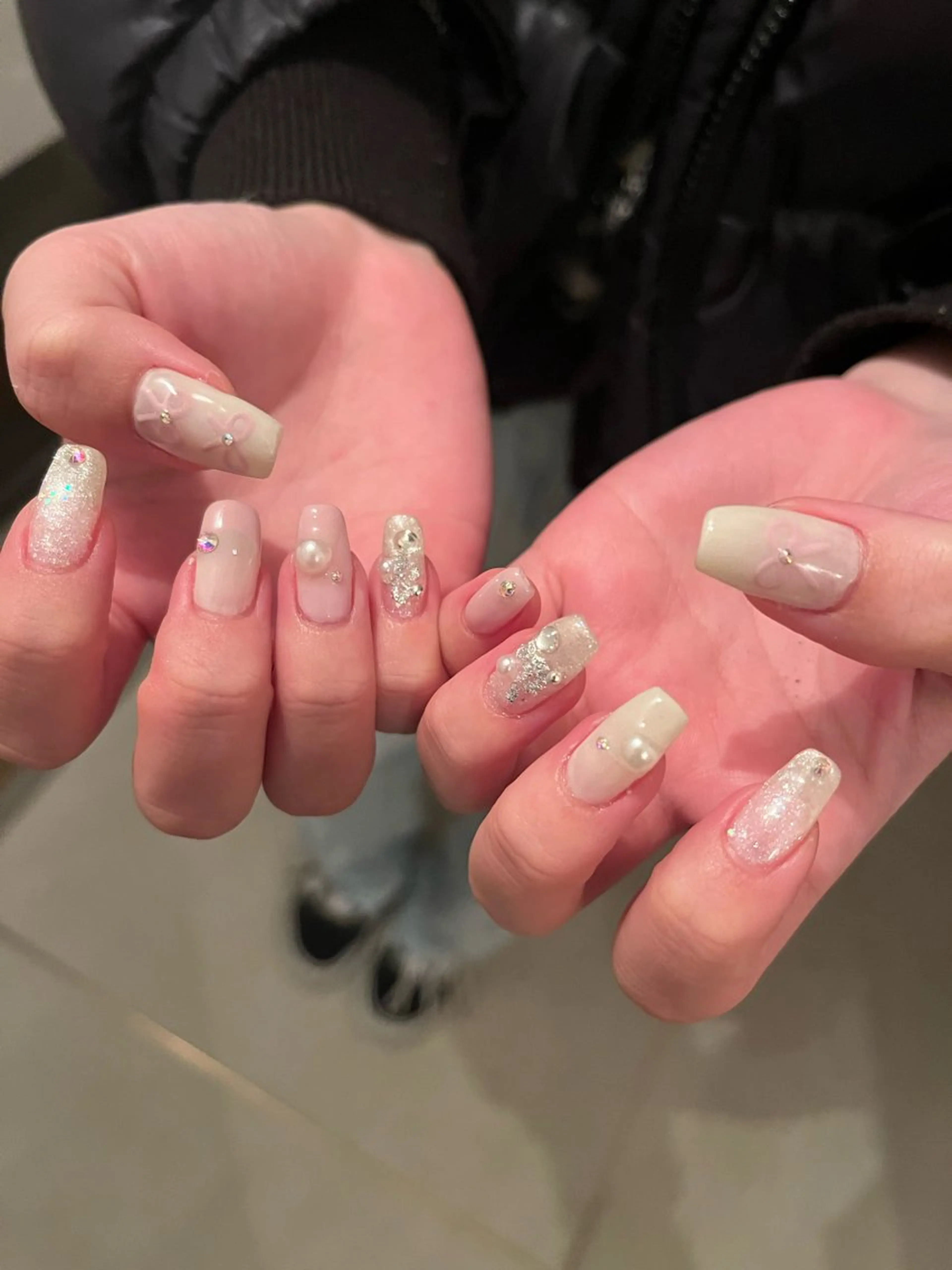 ネイル リボン K Aのネイルデザイン