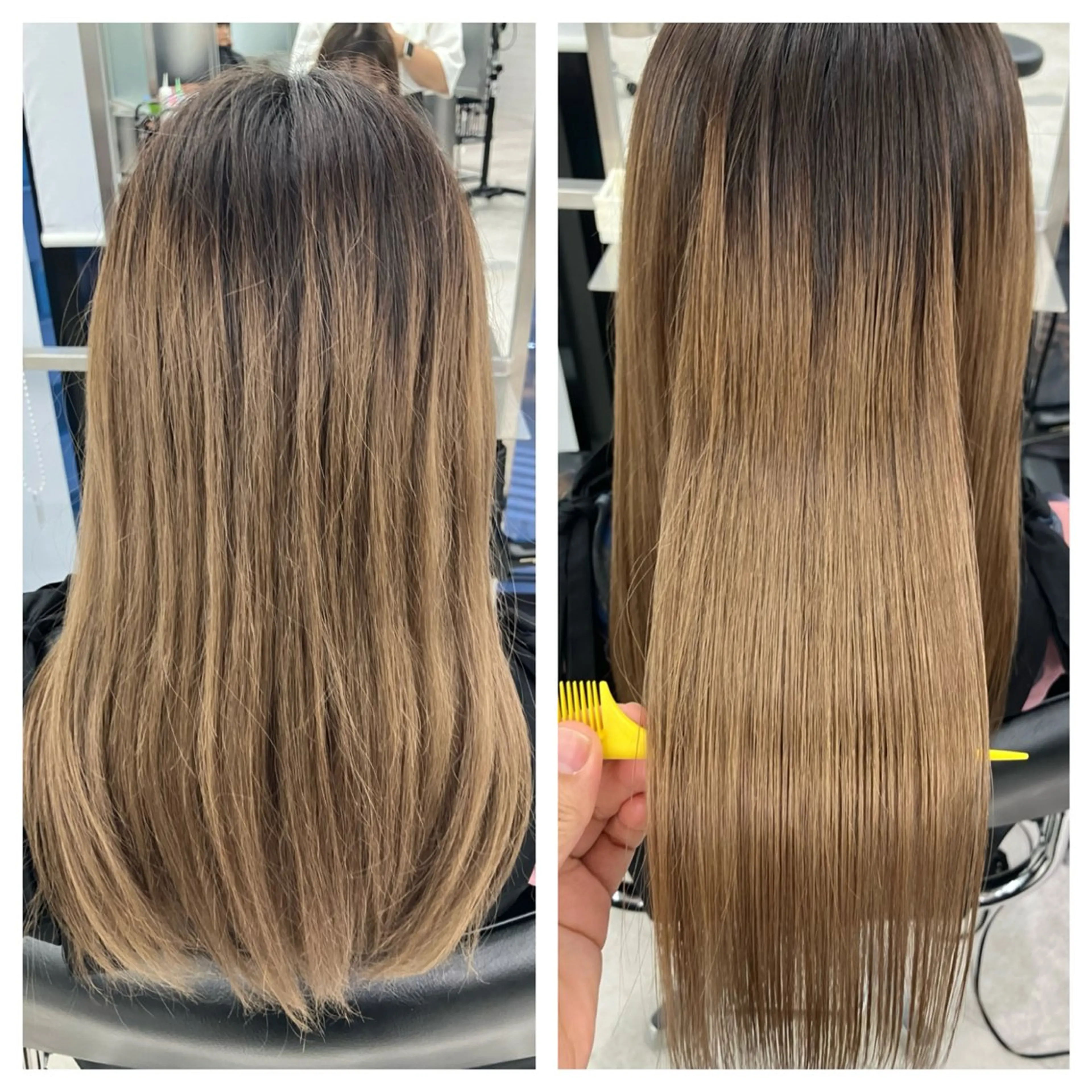 ロング 髪質改善 縮毛矯正 トリートメント 酸性ストレート GOTODAY シェアサロン梅田NU茶屋町店所属・髪質改善/艶カラー 縮毛矯正/みほのヘアスタイル