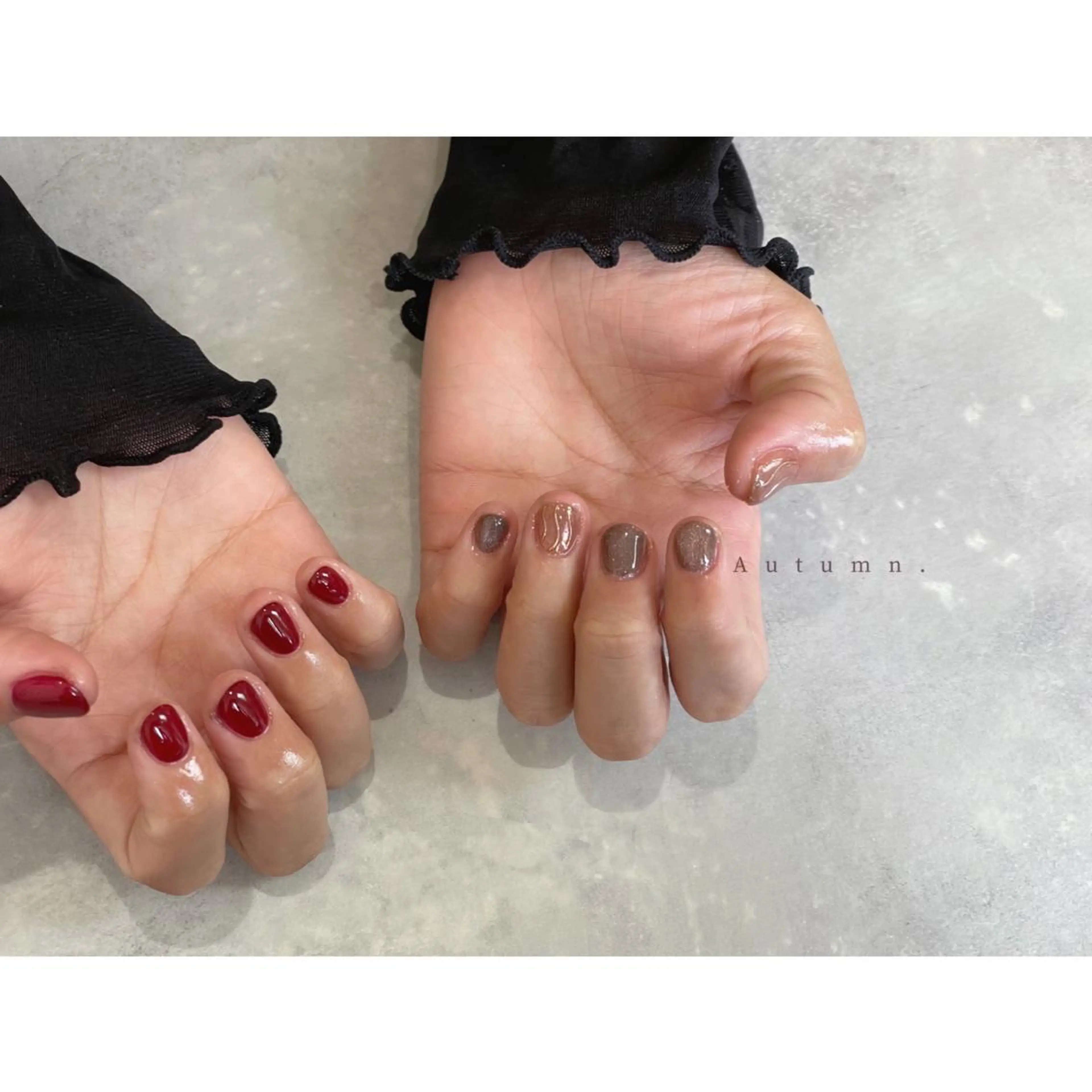 ネイル アートネイル ミラーネイル ニュアンスネイル オフィスネイル ワンカラーネイル lacier nailのネイルデザイン