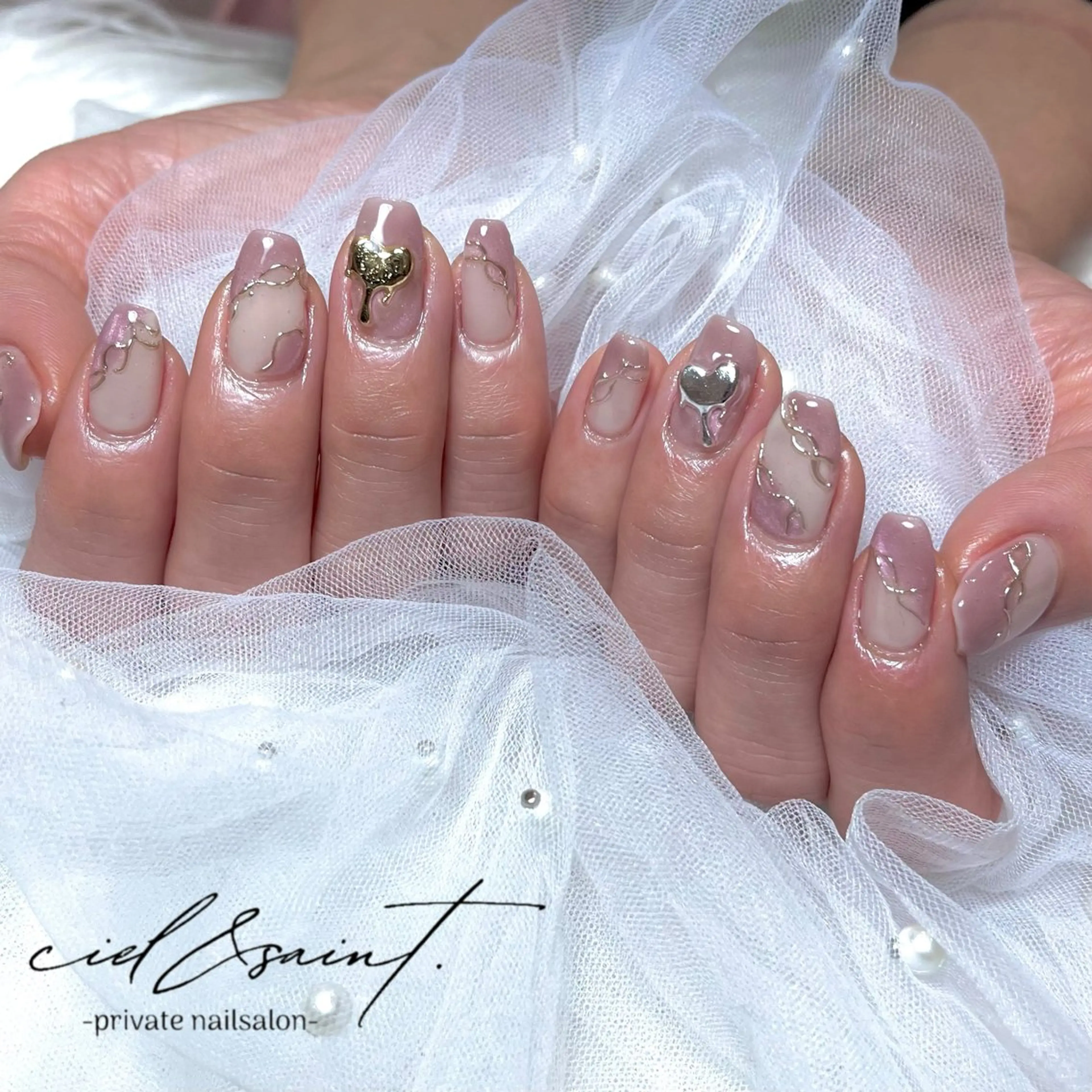 ネイル ハンドネイル nail salon ciel&saintのネイルデザイン