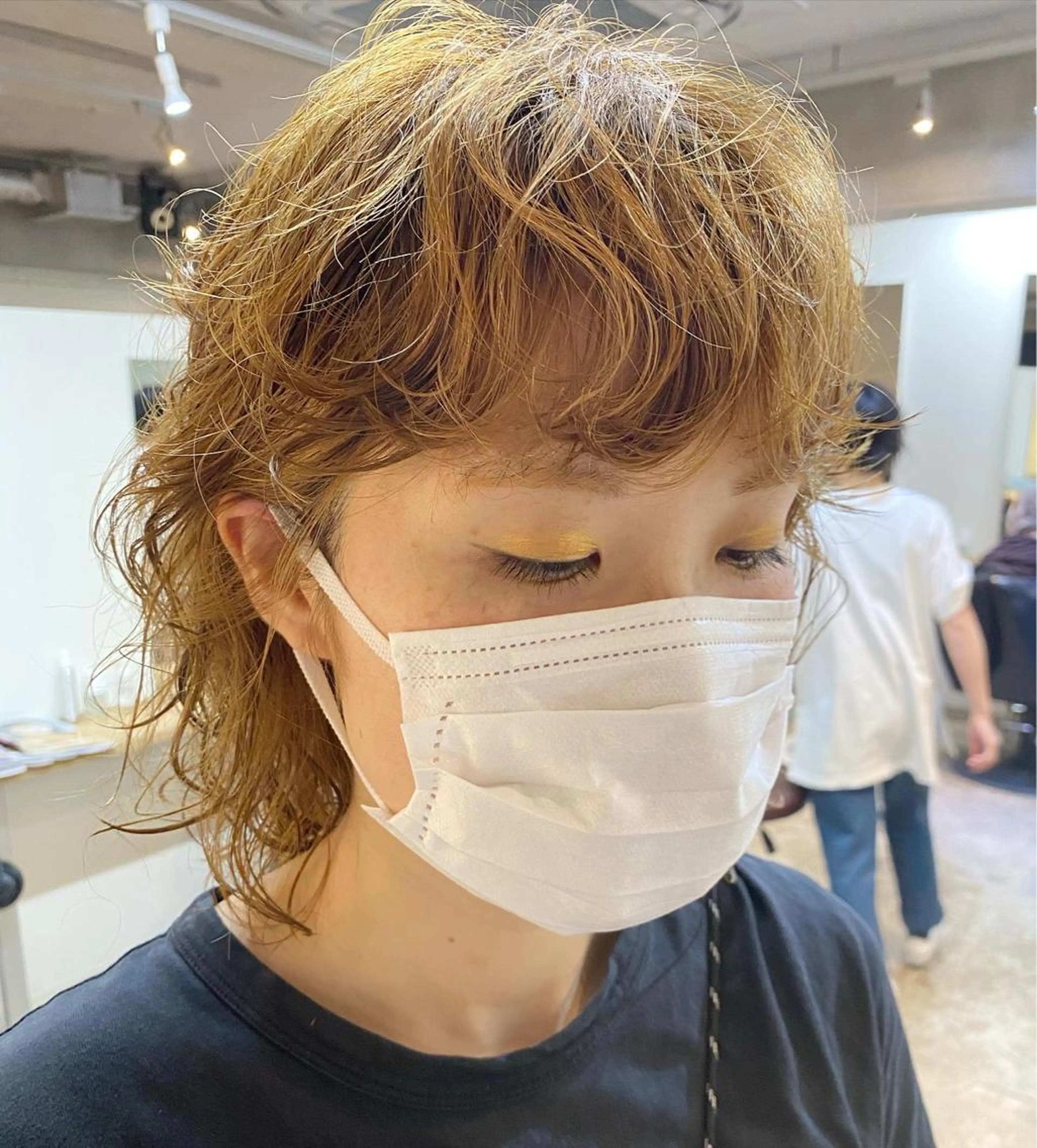 ミディアム パーマ 下北沢 soiのヘアスタイル