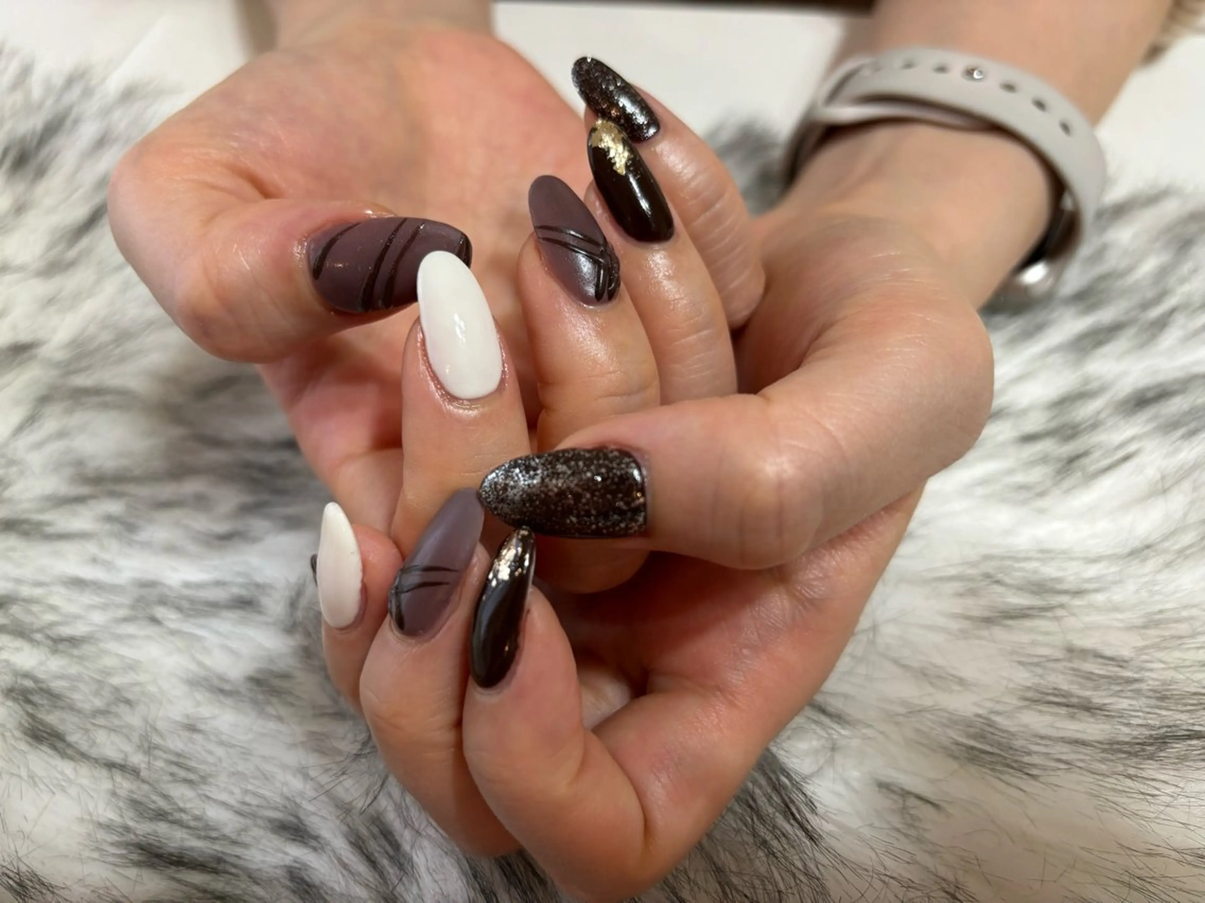 ネイル ジェルネイル 韓国ネイル パラジェル 春ネイル 冬ネイル kikinail 溝の口のネイルデザイン