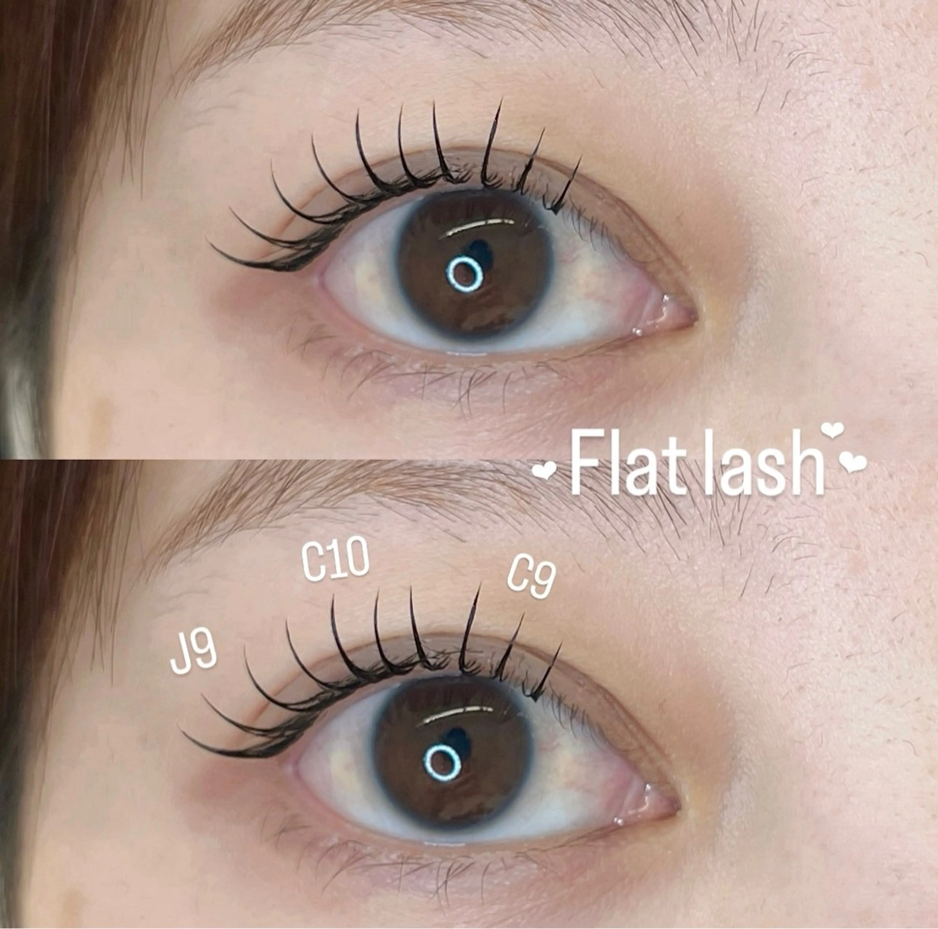 マツエク・マツパ フラットラッシュ eyelist ayaka🍨のマツエク・マツパデザイン