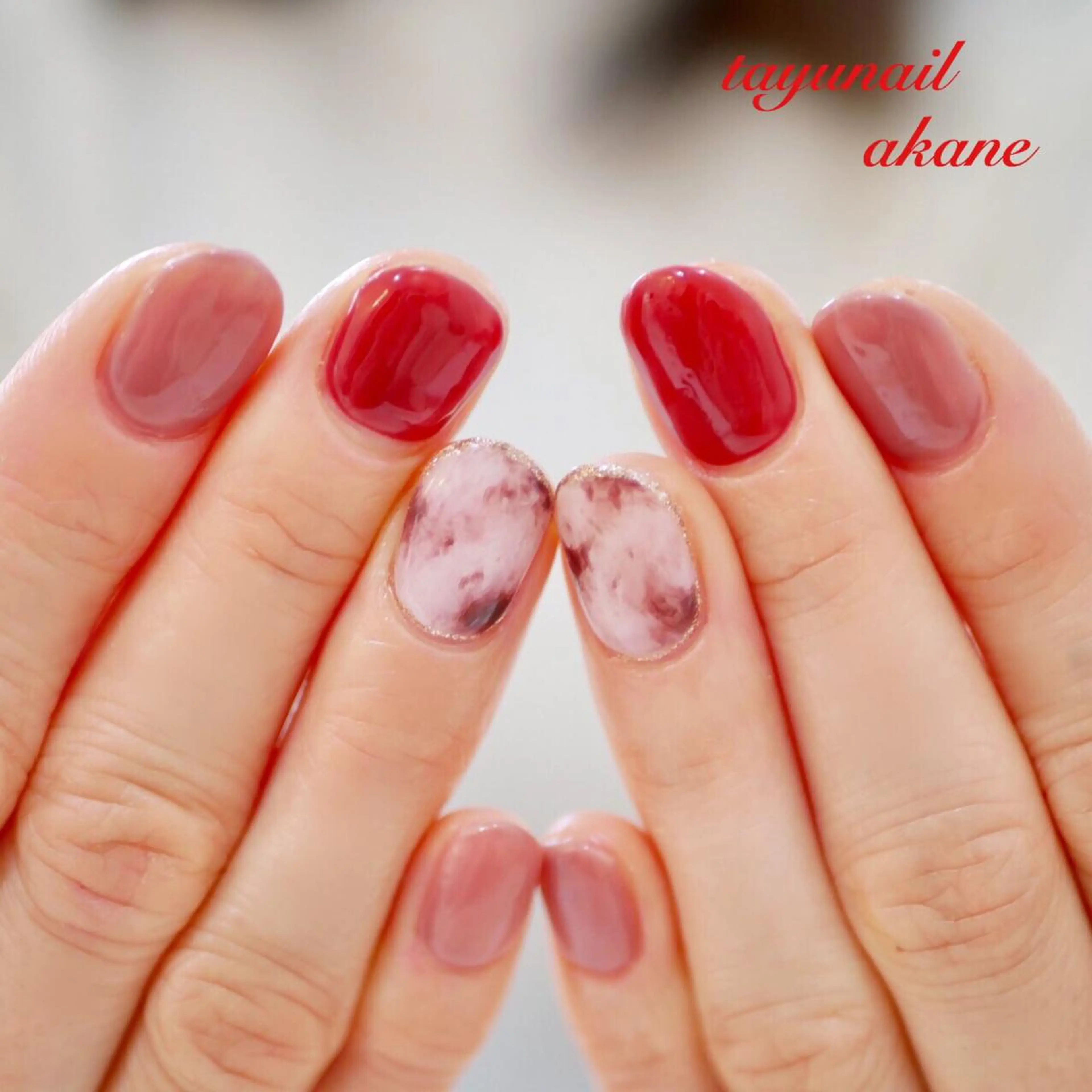 ネイル ハンドネイル ネイルサロン・ネイルスクール　たゆnail所属・ネイルサロン 【たゆnail】のネイルデザイン