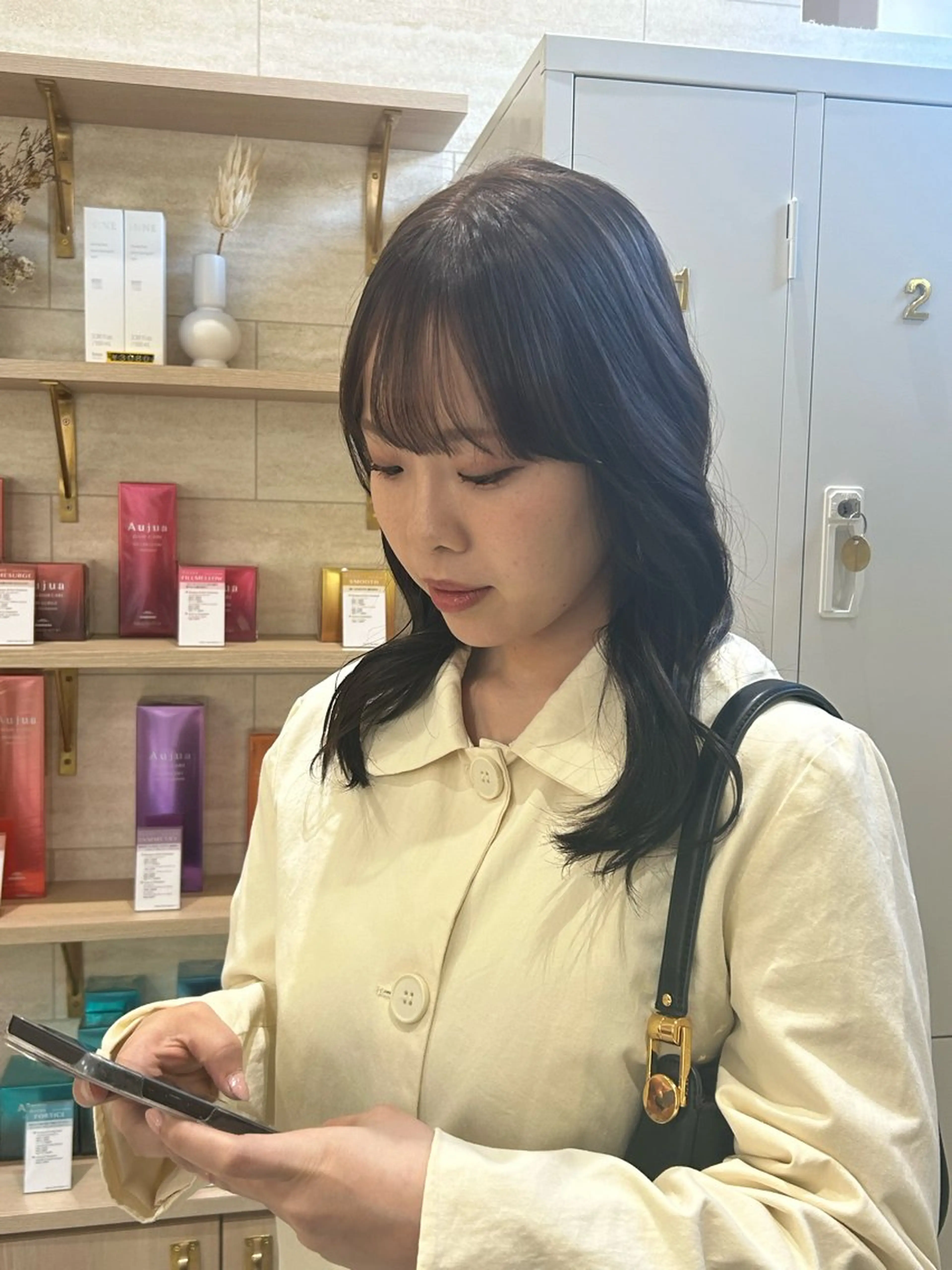 カラー グレージュ Zina熊本 /花菜のヘアスタイル