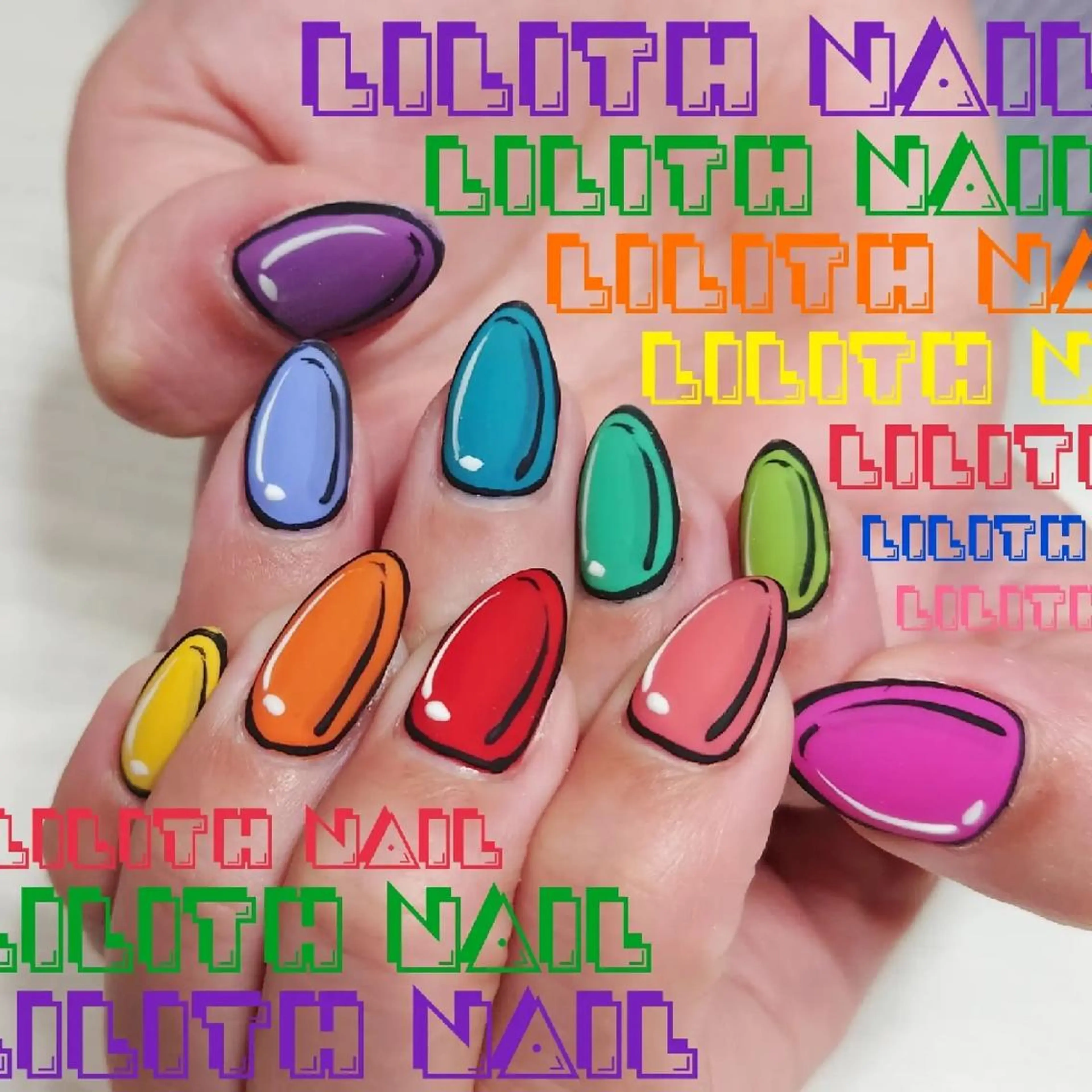 ネイル マットネイル ハンドネイル Lilith Nailのネイルデザイン