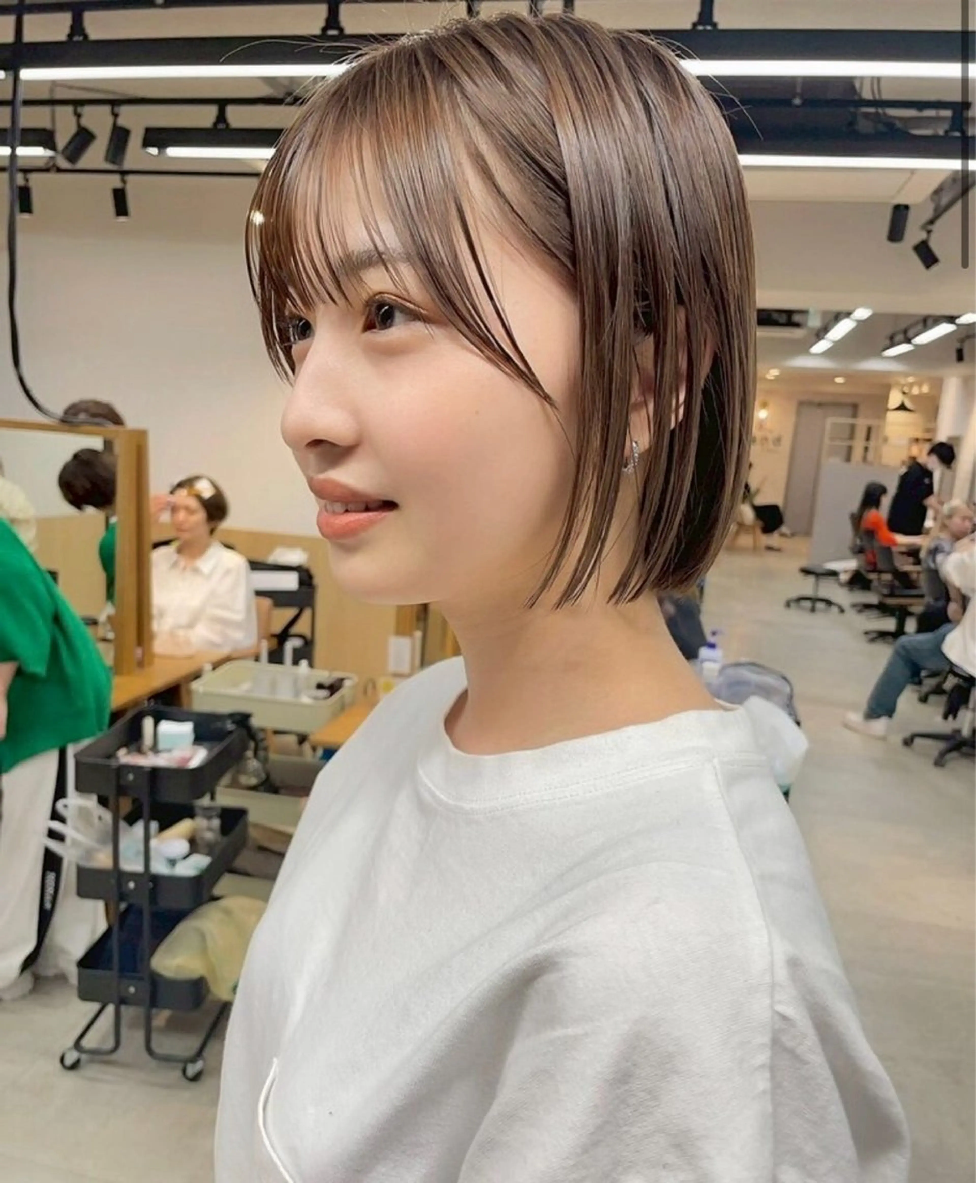 ショート ワンレンボブ ショートボブ アッシュ ボブ くびれヘア 🎴イトウユウ🎴 ボブ/仙台のヘアスタイル