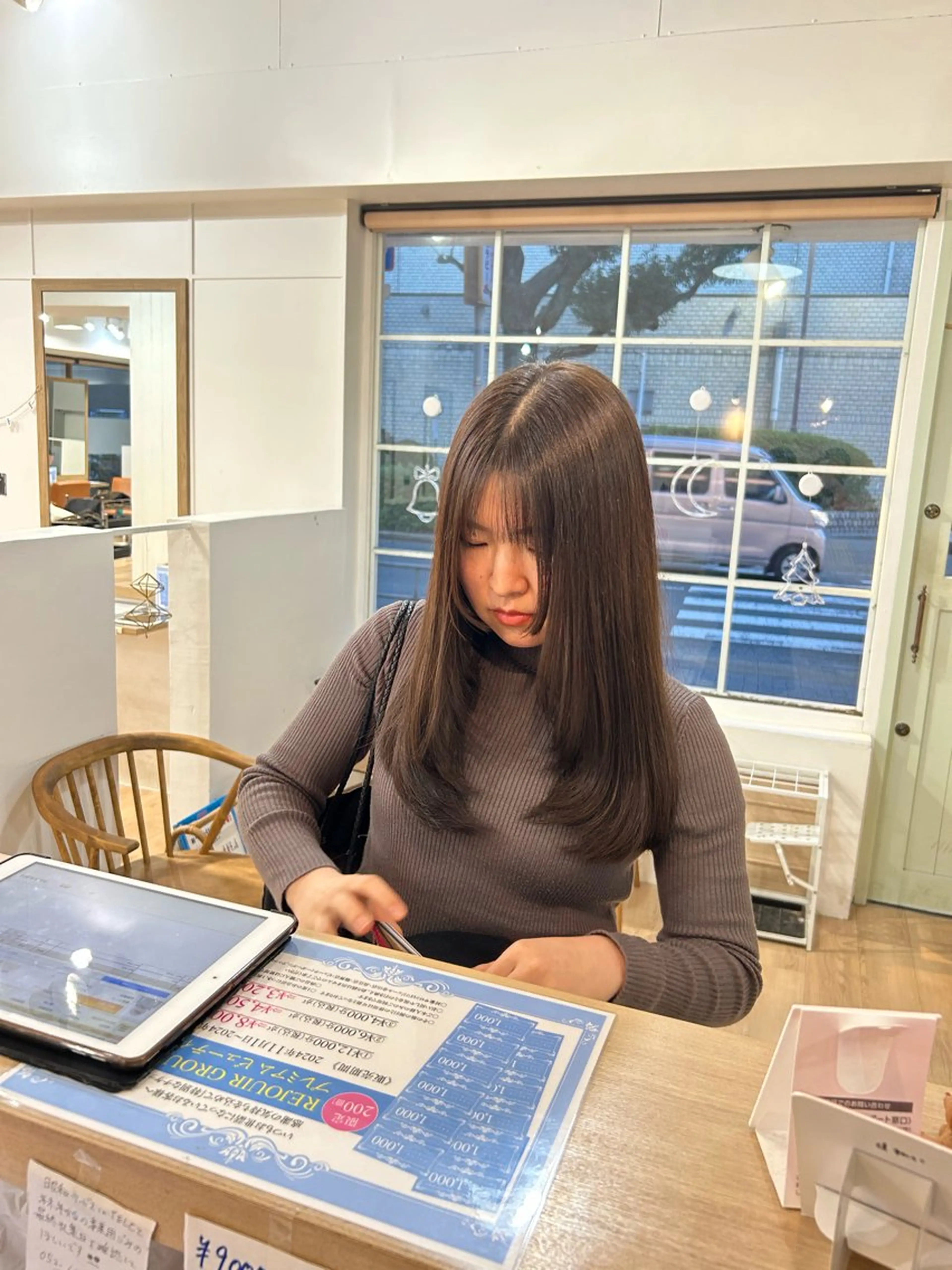 ロング カラー レイヤーカット/髪質 改善✨/藤田侑花のヘアスタイル