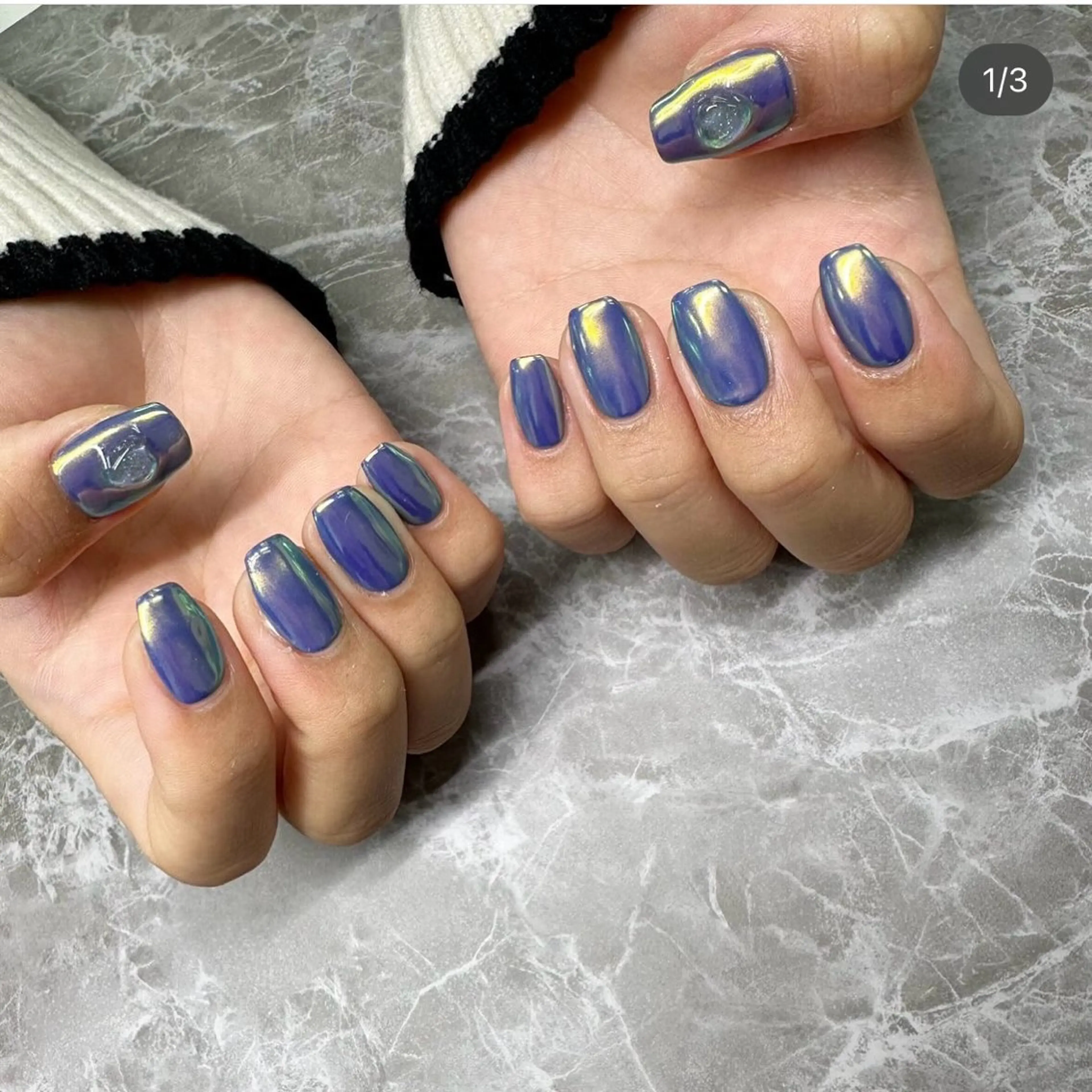 ネイル ミラーネイル ワンカラーネイル 夏ネイル Rumia Salonのエステ・リラクイメージ