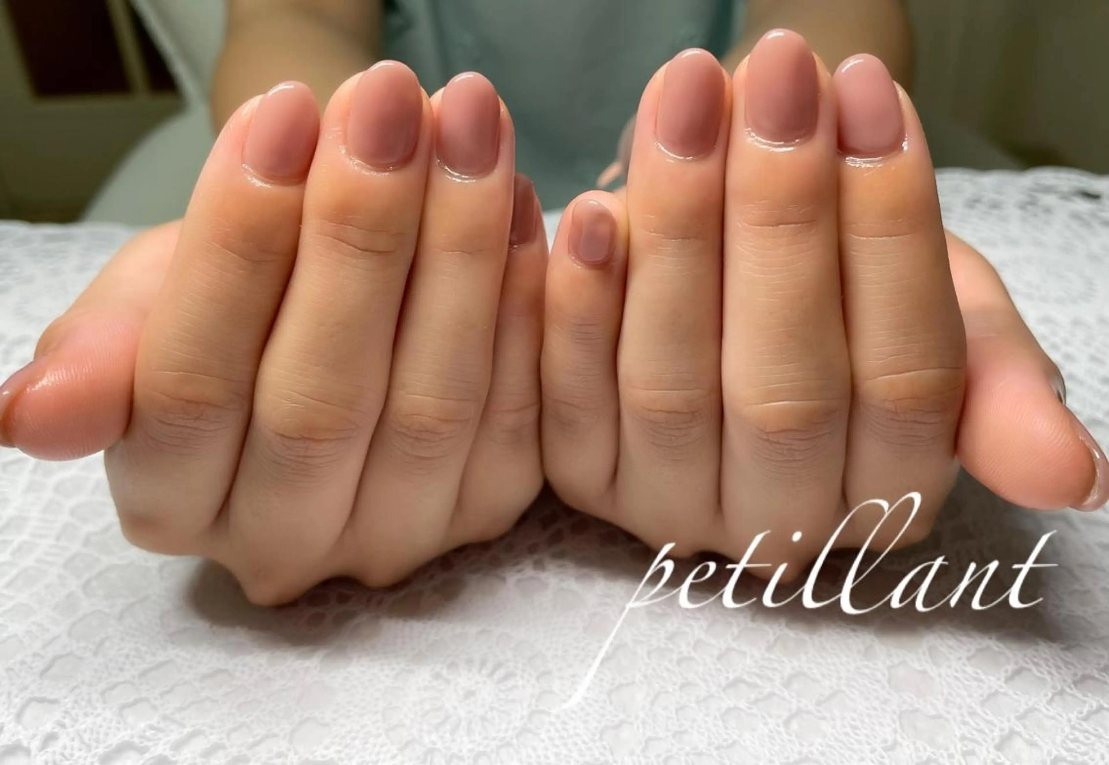 ネイル フットネイル ワンカラーネイル ピンク ピンクベージュ ハンドネイル ハンドケア petillant所属・nail salon petillantのネイルデザイン