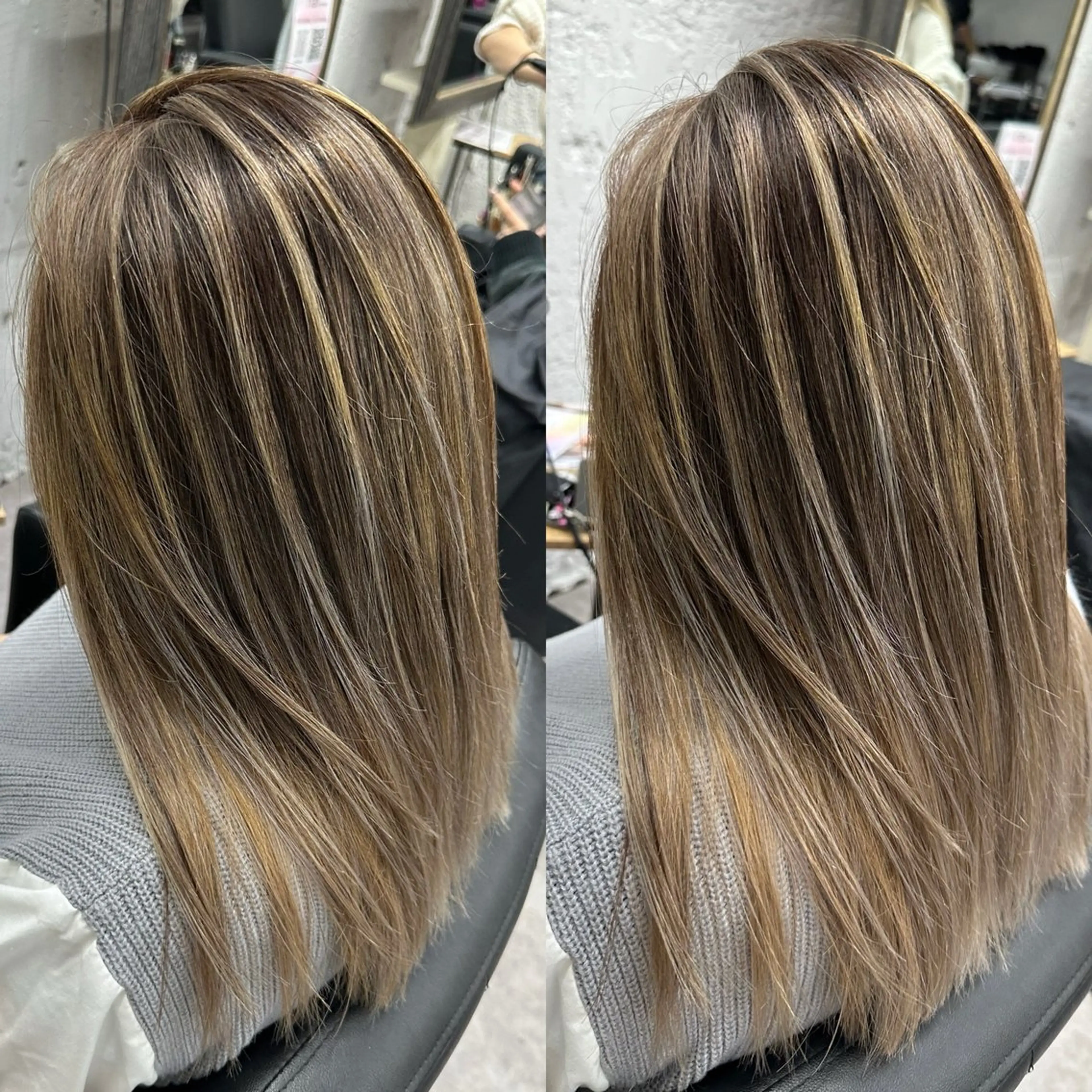 セミロング カラー ヘアアレンジ 久米 治仁のヘアスタイル