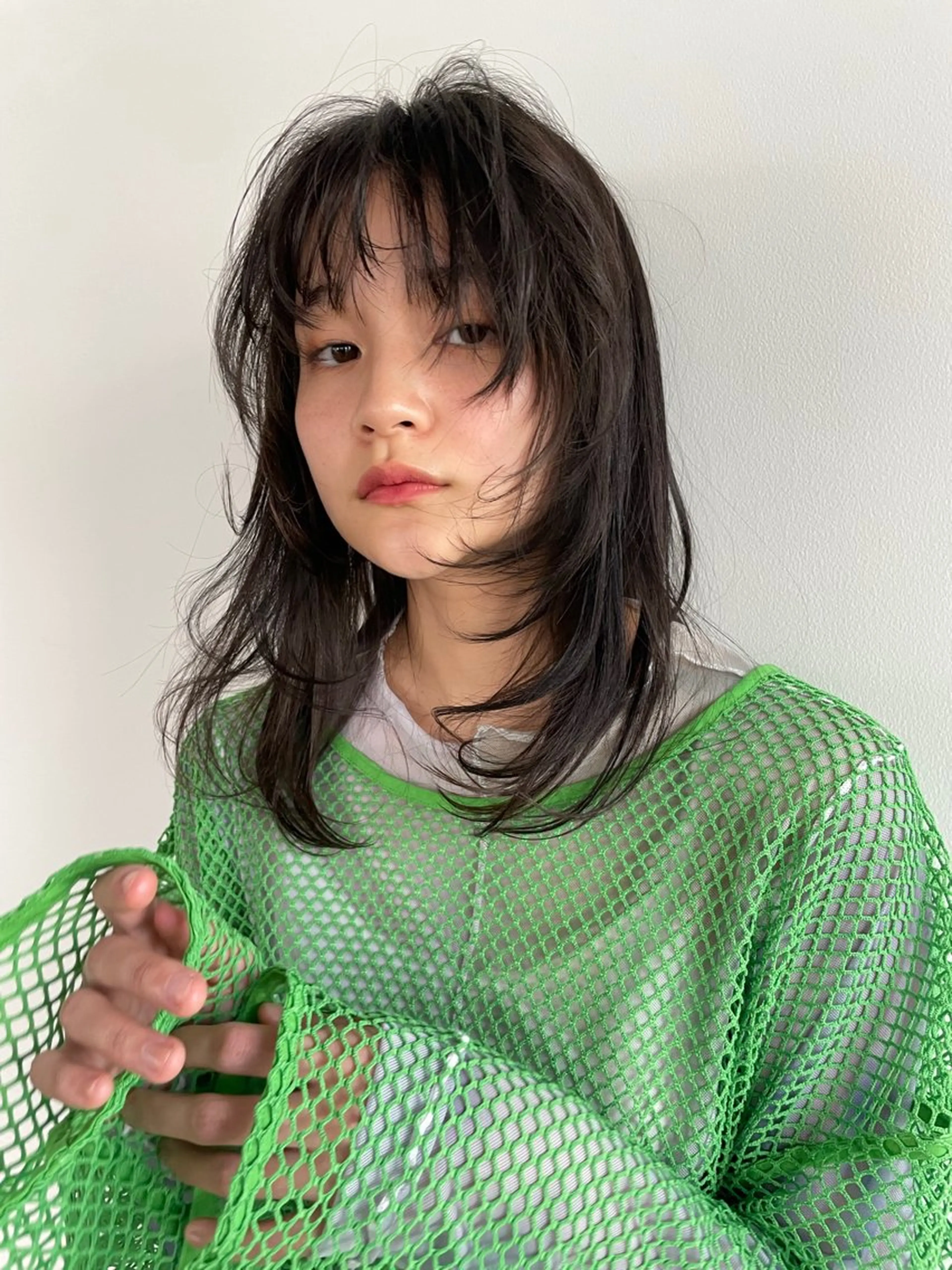 ミディアム カラー 透明感カラー レイヤーカット ボブ/レイヤー /河内温太のヘアスタイル