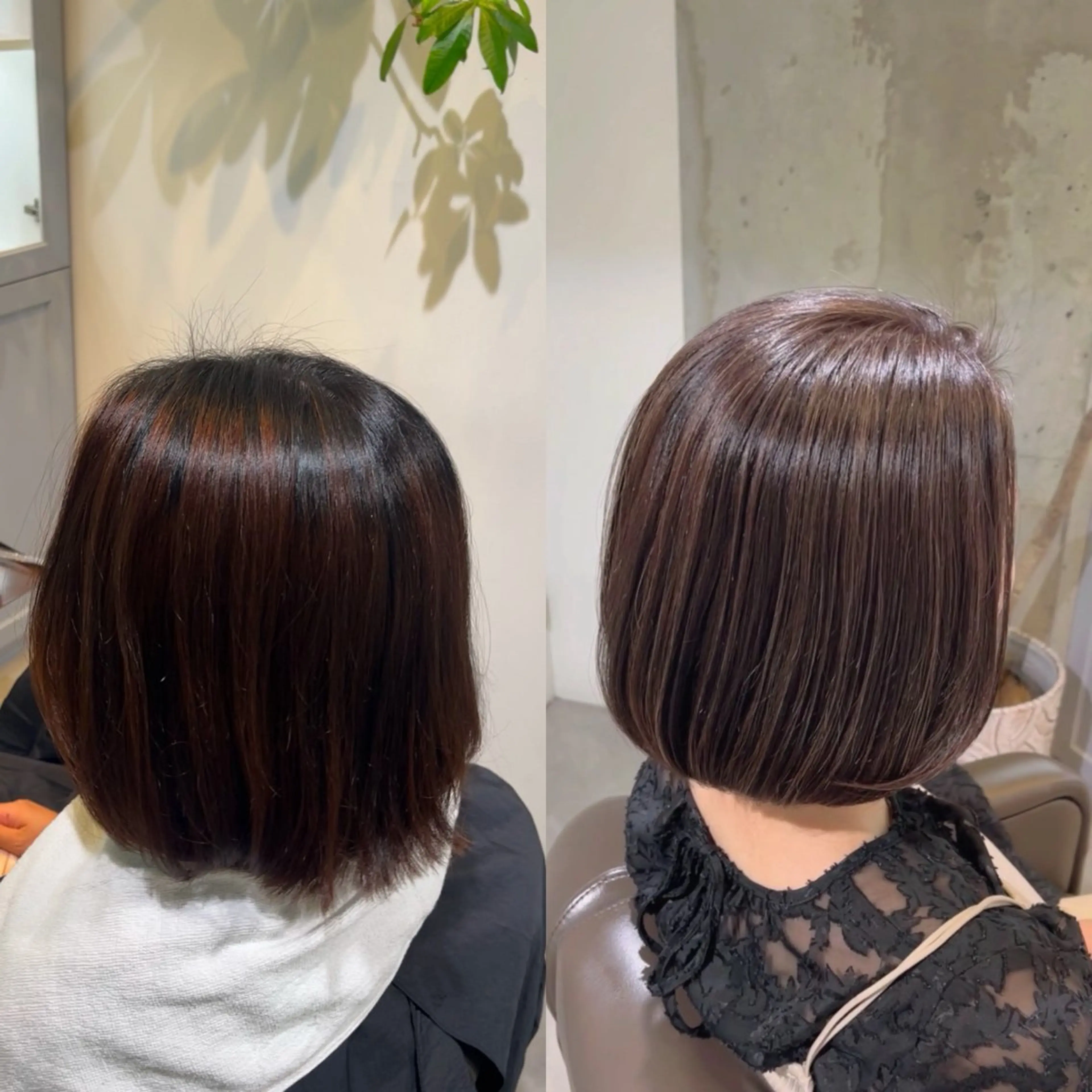 ミディアム カット ヘアカラー トリートメント loe 薬院本店【ロエ】所属・早稲田 千尋のヘアスタイル