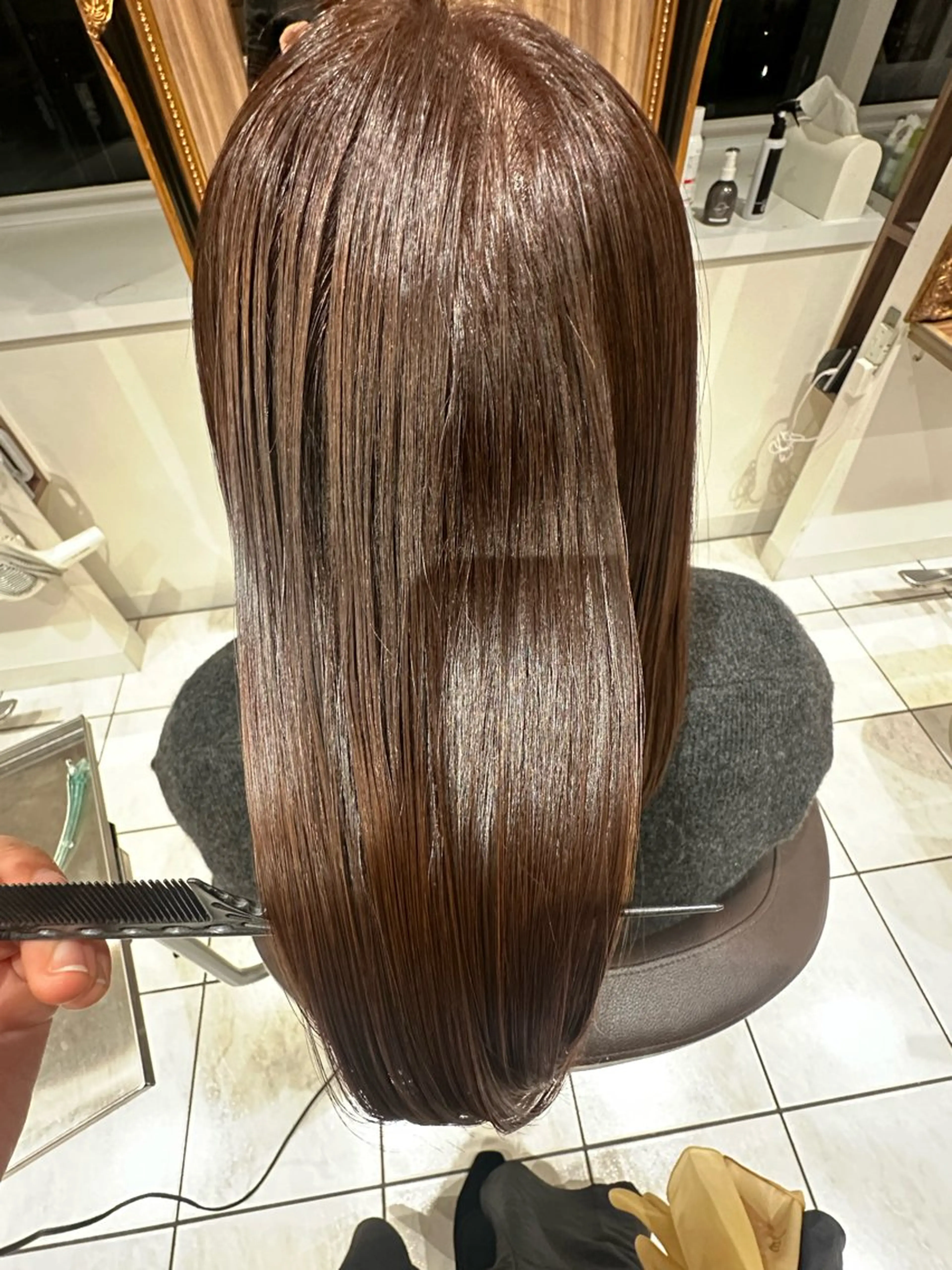 ロング パーマ 縮毛矯正 トリートメント Ash西葛西 /momijiのヘアスタイル