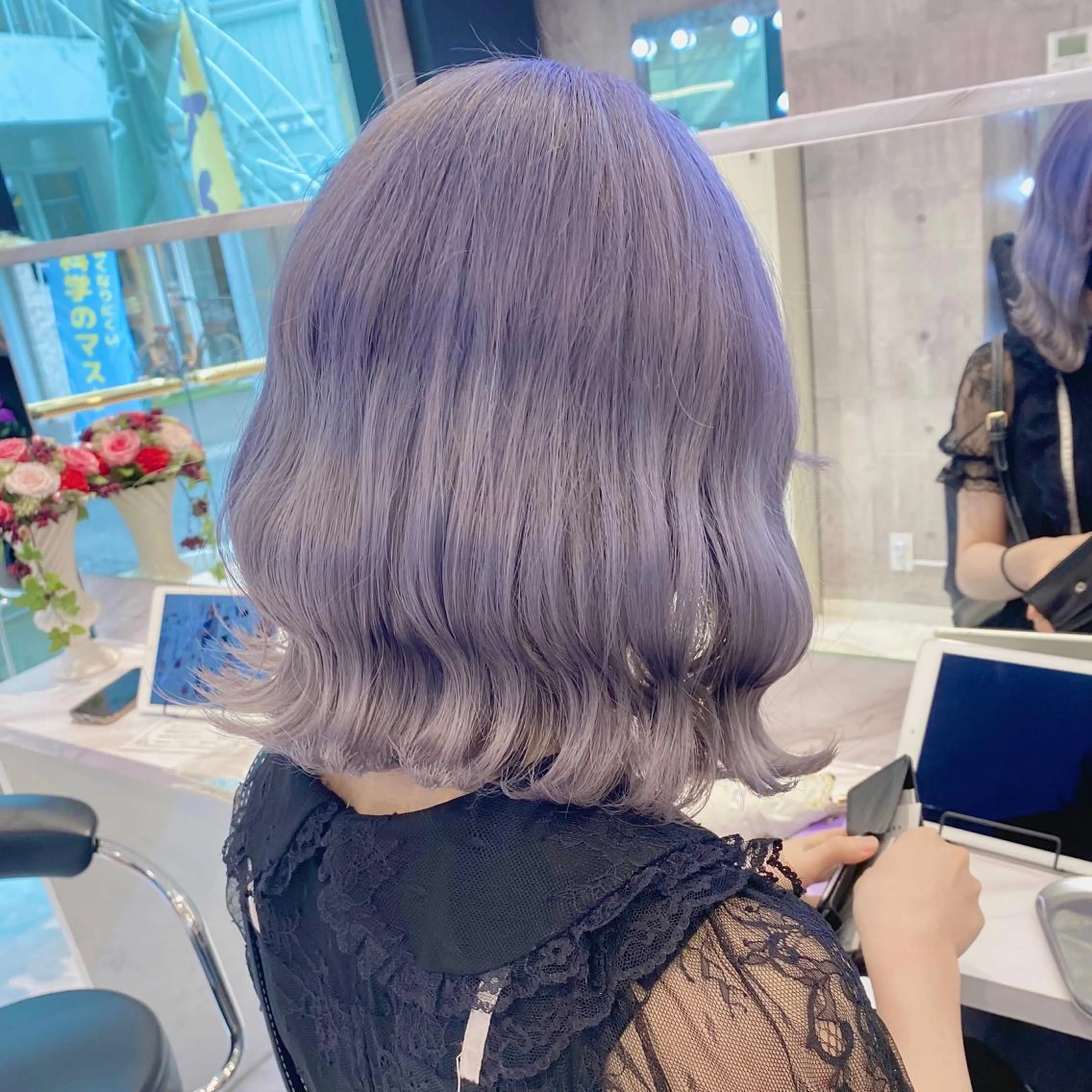 セミロング カラー ヘアアレンジ メンズ キッズ カット ヘアカラー トリートメント ヘアセット お悩み解決美容師 💐AMIのヘアスタイル