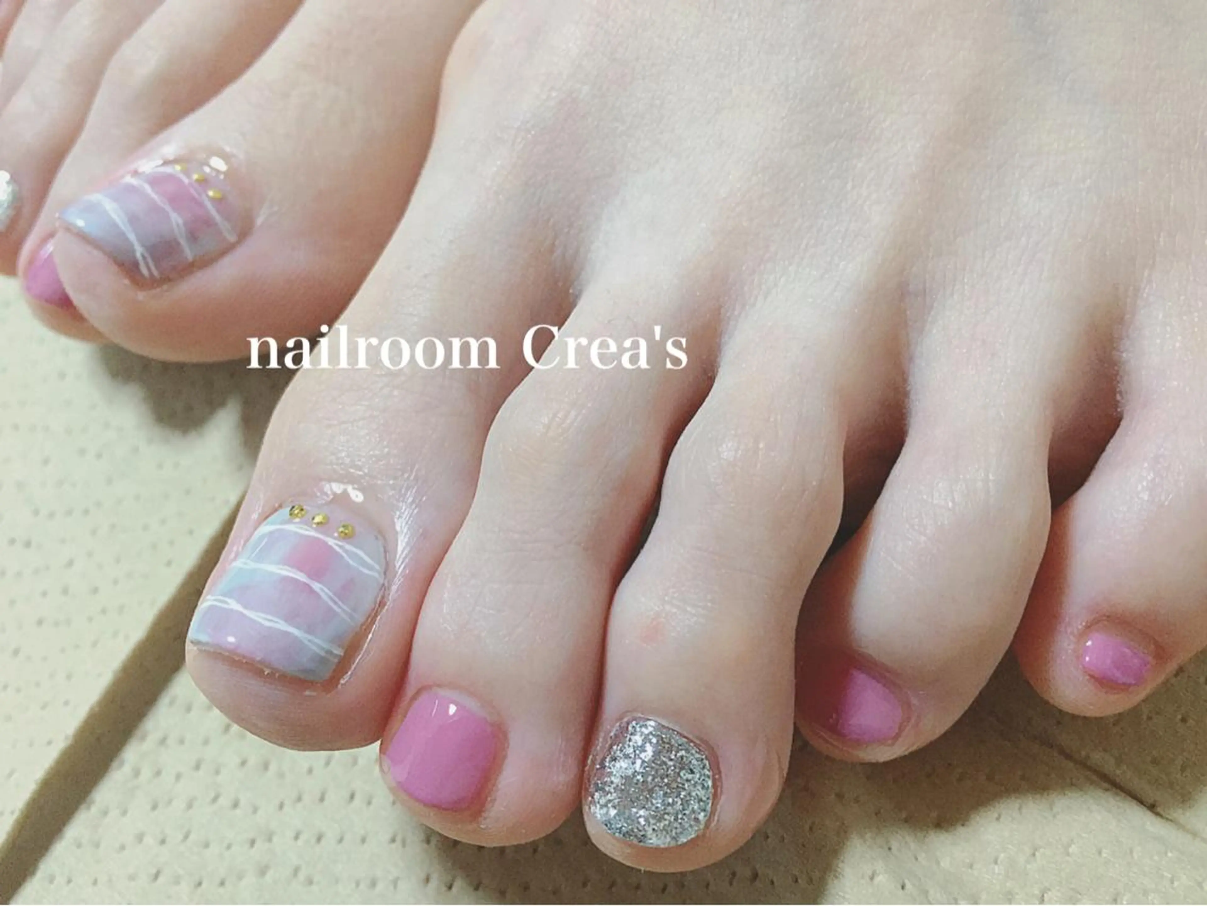 ネイル アートネイル フットネイル シンプルネイル nailroom Crea'sのネイルデザイン