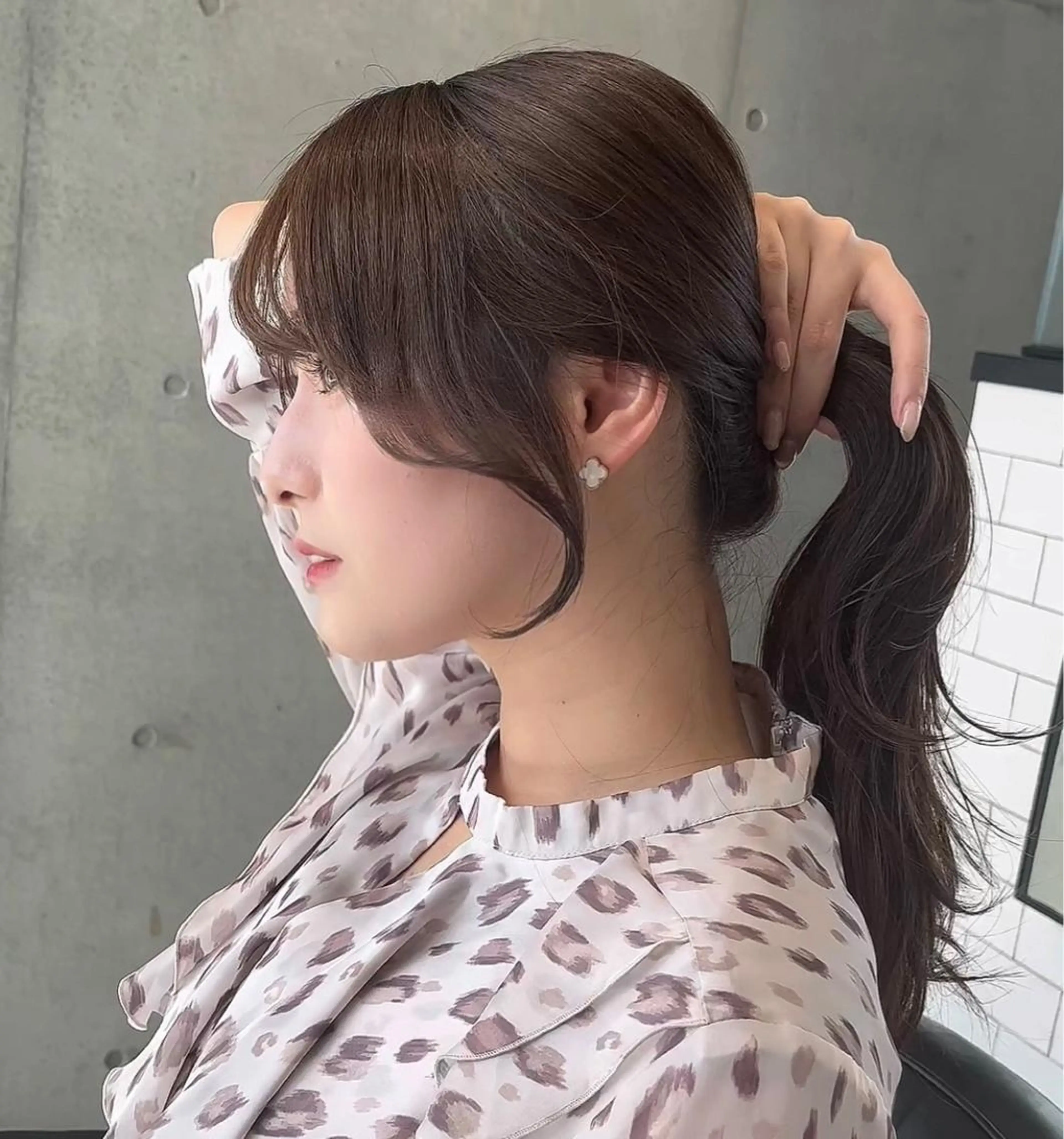 セミロング カット ヘアカラー トリートメント 🌫️大人韓国ヘア 🌫️naoyaのヘアスタイル