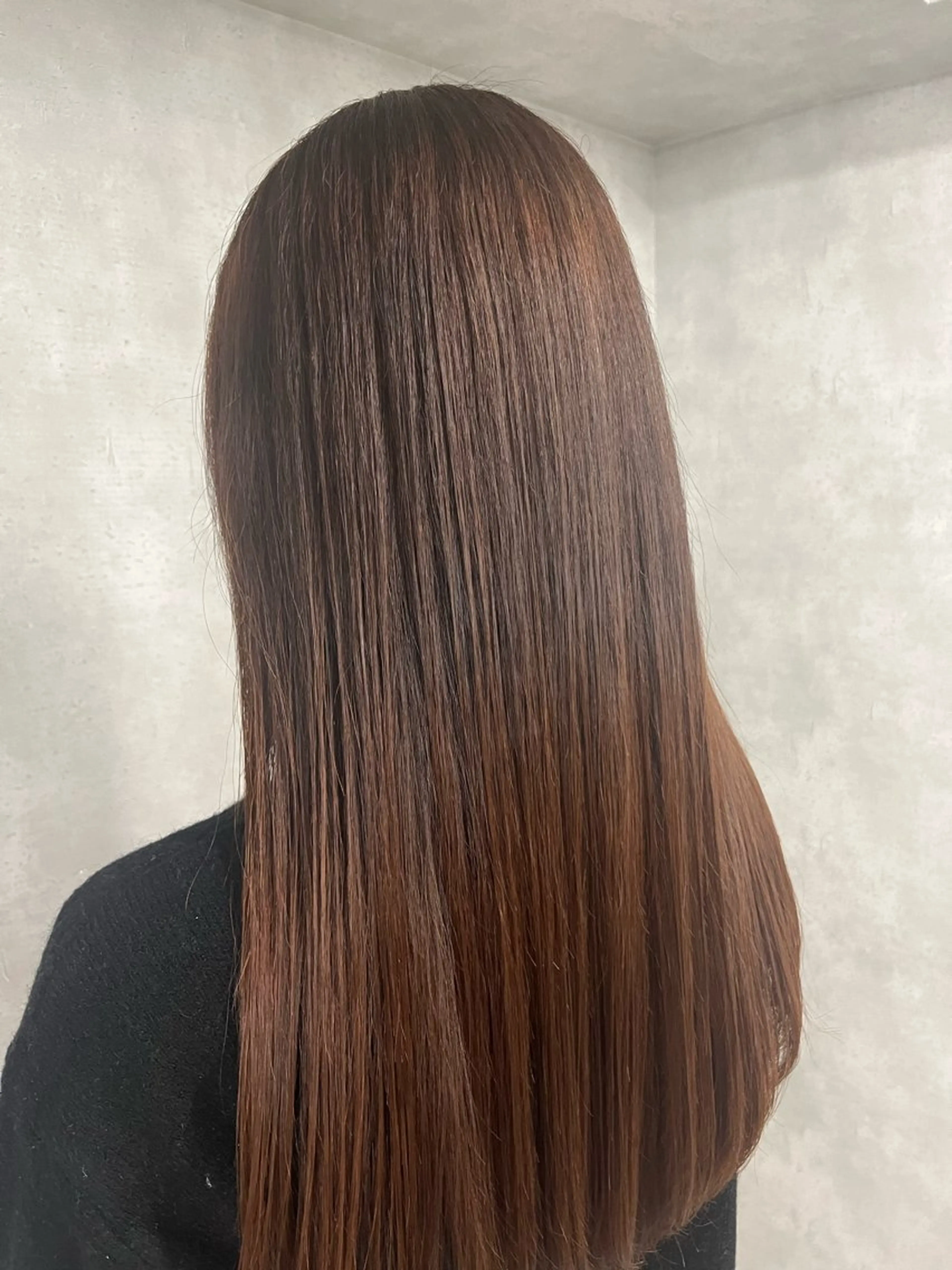 ロング パーマ 縮毛矯正 anon Loemのヘアスタイル