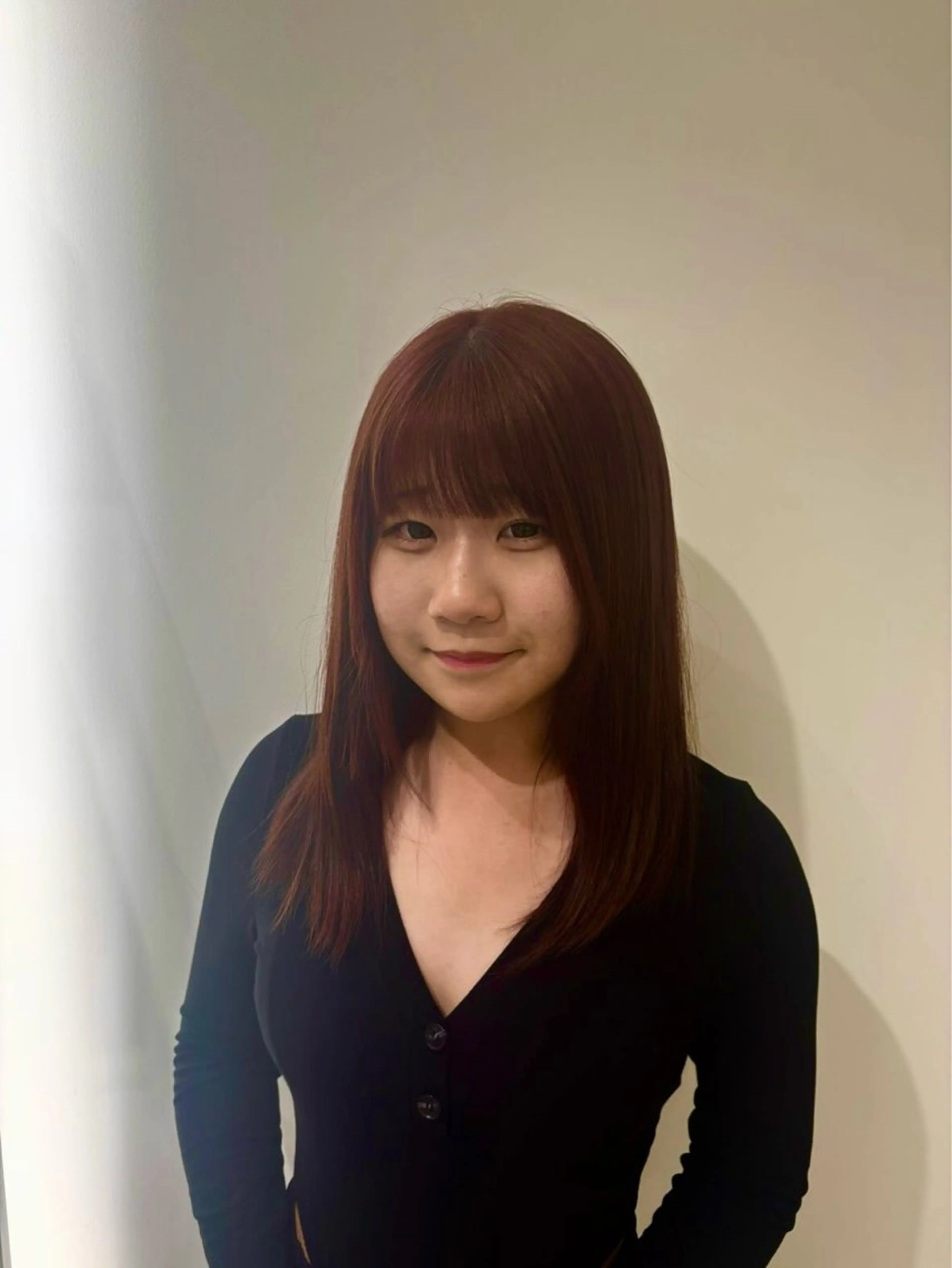 カラー ブリーチ ブリーチなしカラー レッドカラー ayame /新宿　美容師のヘアスタイル