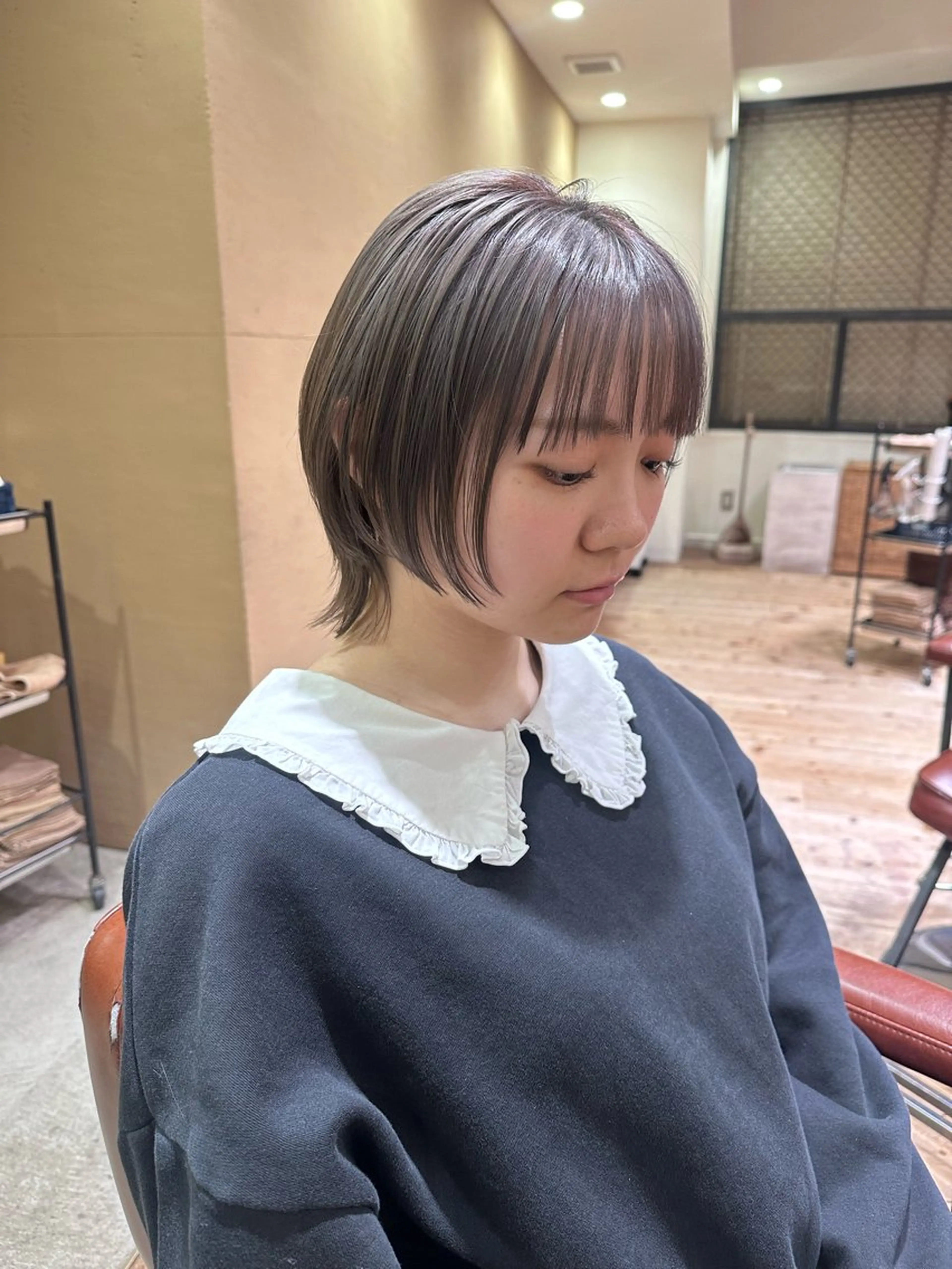 ショート ウルフカット yukie🌷 /暖色🍒梅田サロンのヘアスタイル