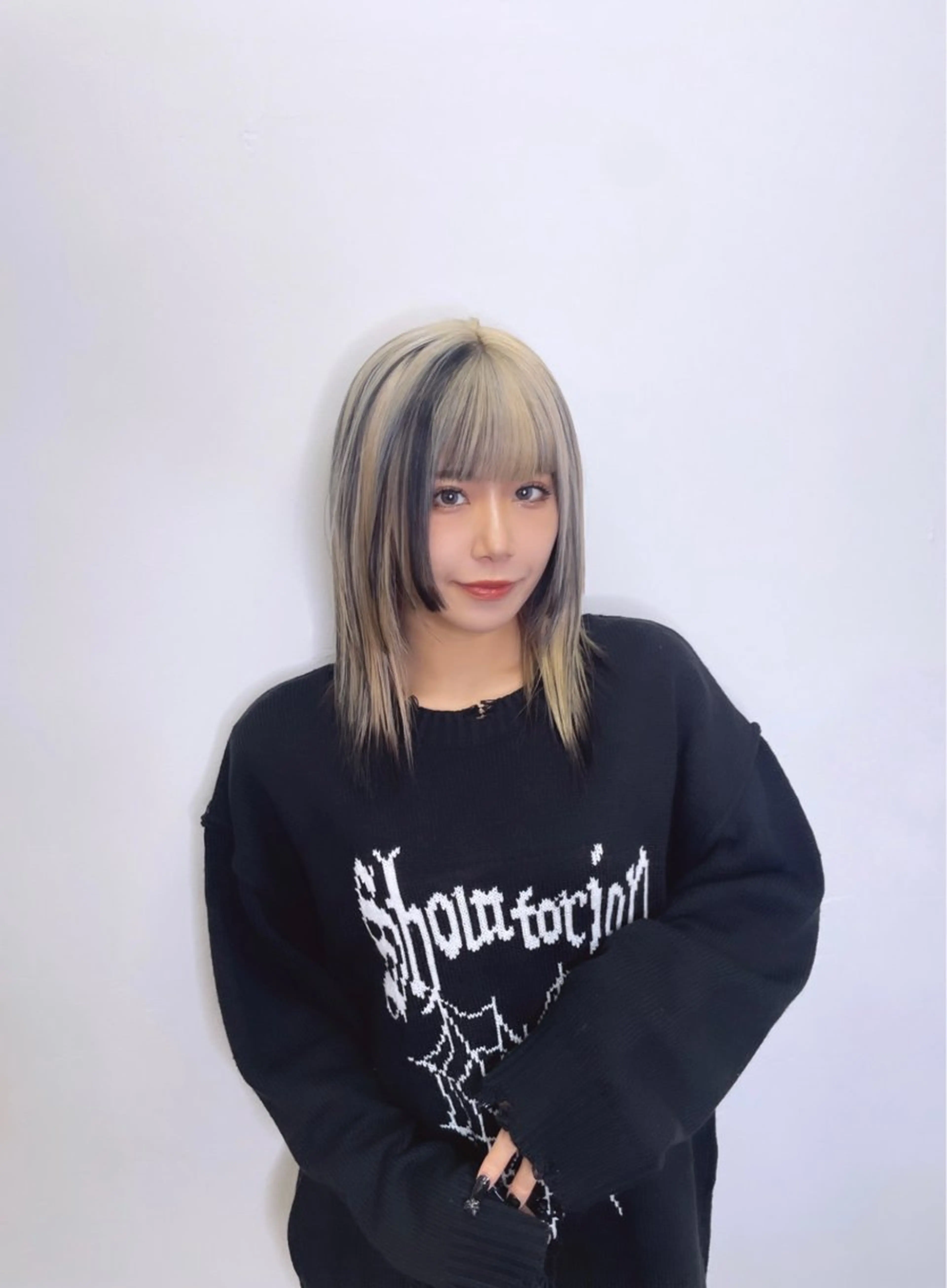 ミディアム カラー カット ヘアカラー トリートメント ワンホンヘア ケラチン/Kaitoのヘアスタイル