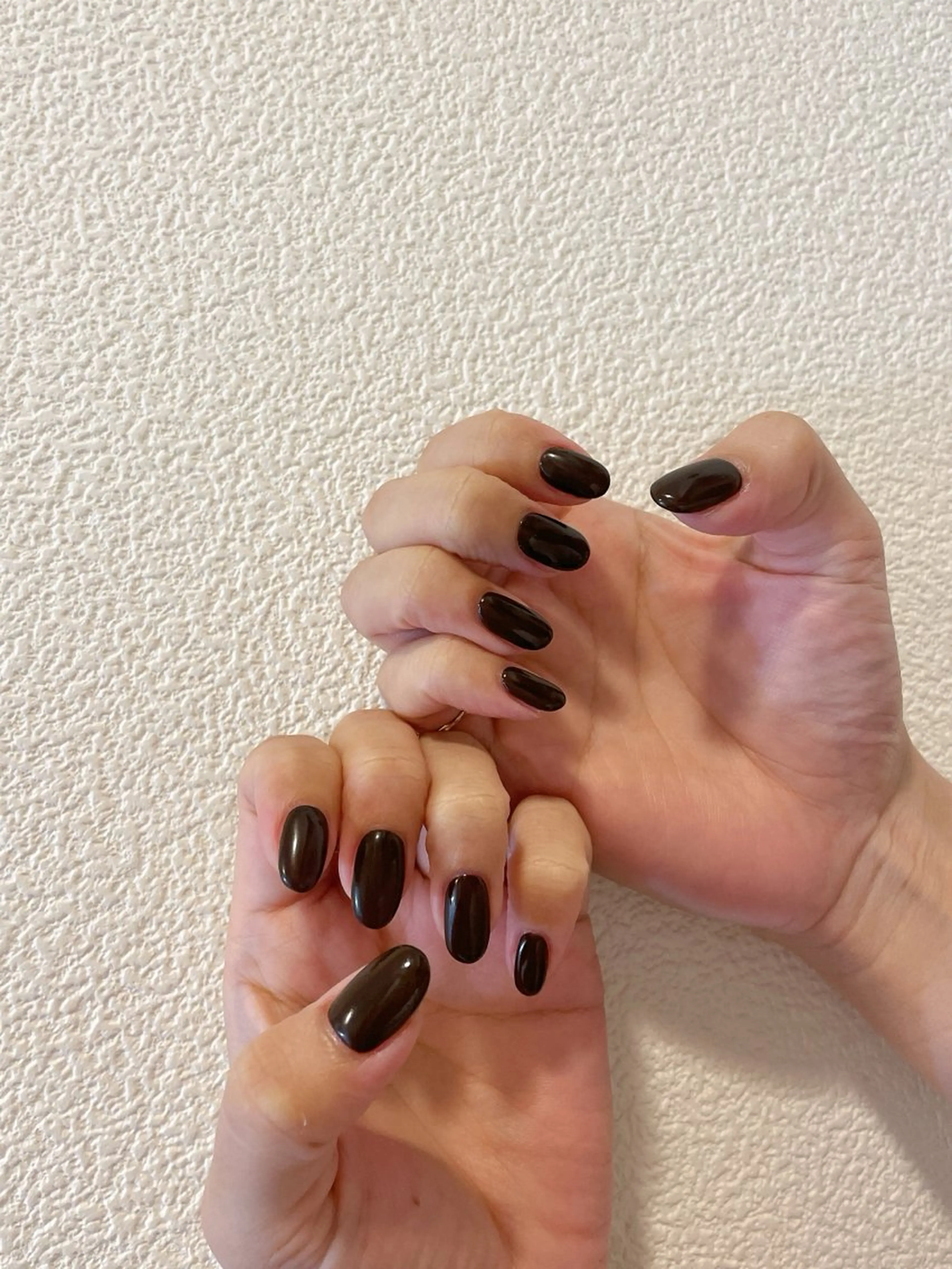 ネイル オーロラネイル ブラウン フットネイル フレンチネイル ジェルネイル ハンドネイル Mogu nail 二子玉川のネイルデザイン