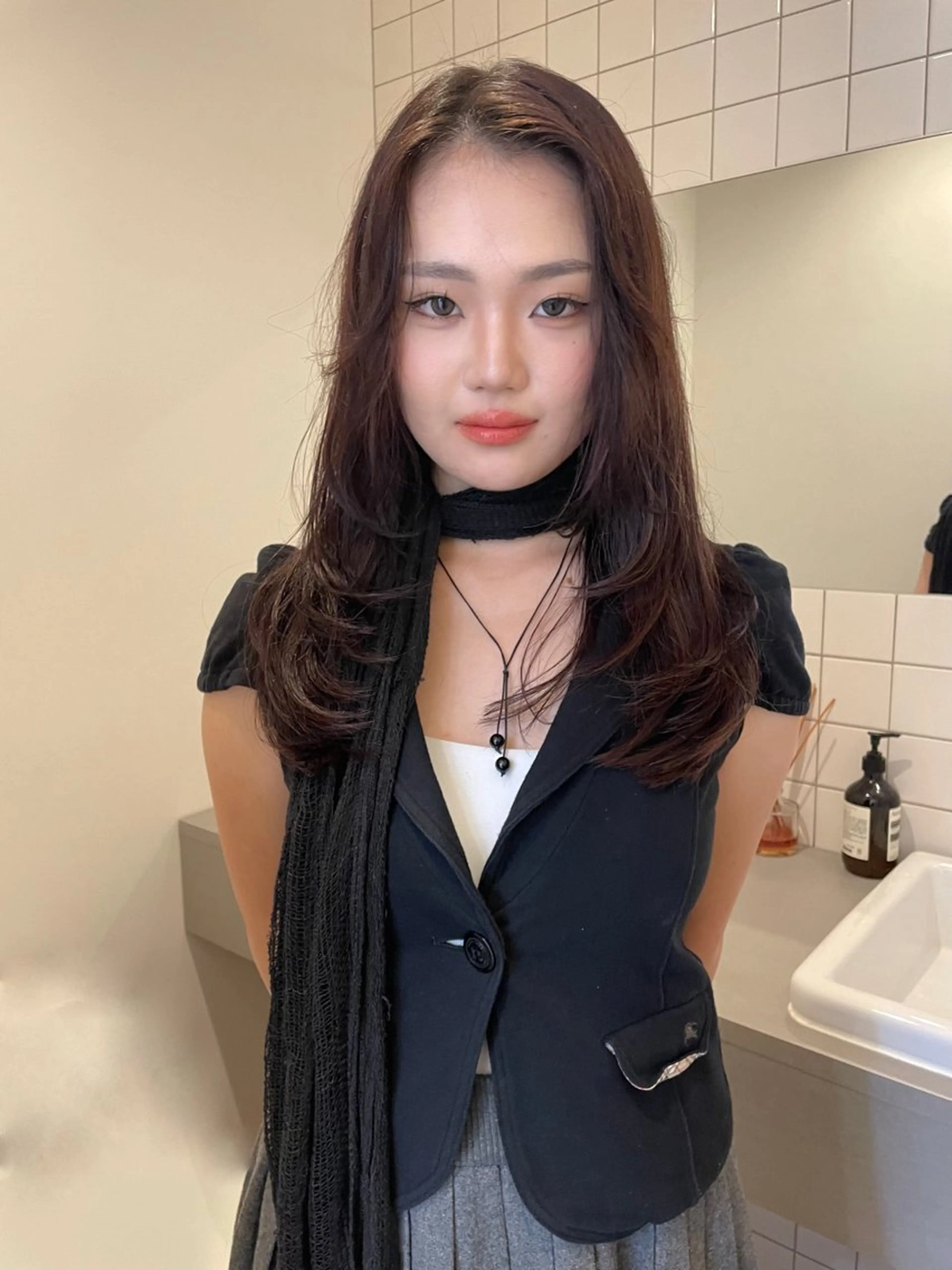 ロング ボブカットモデル/パ ーマ/harunaのヘアスタイル