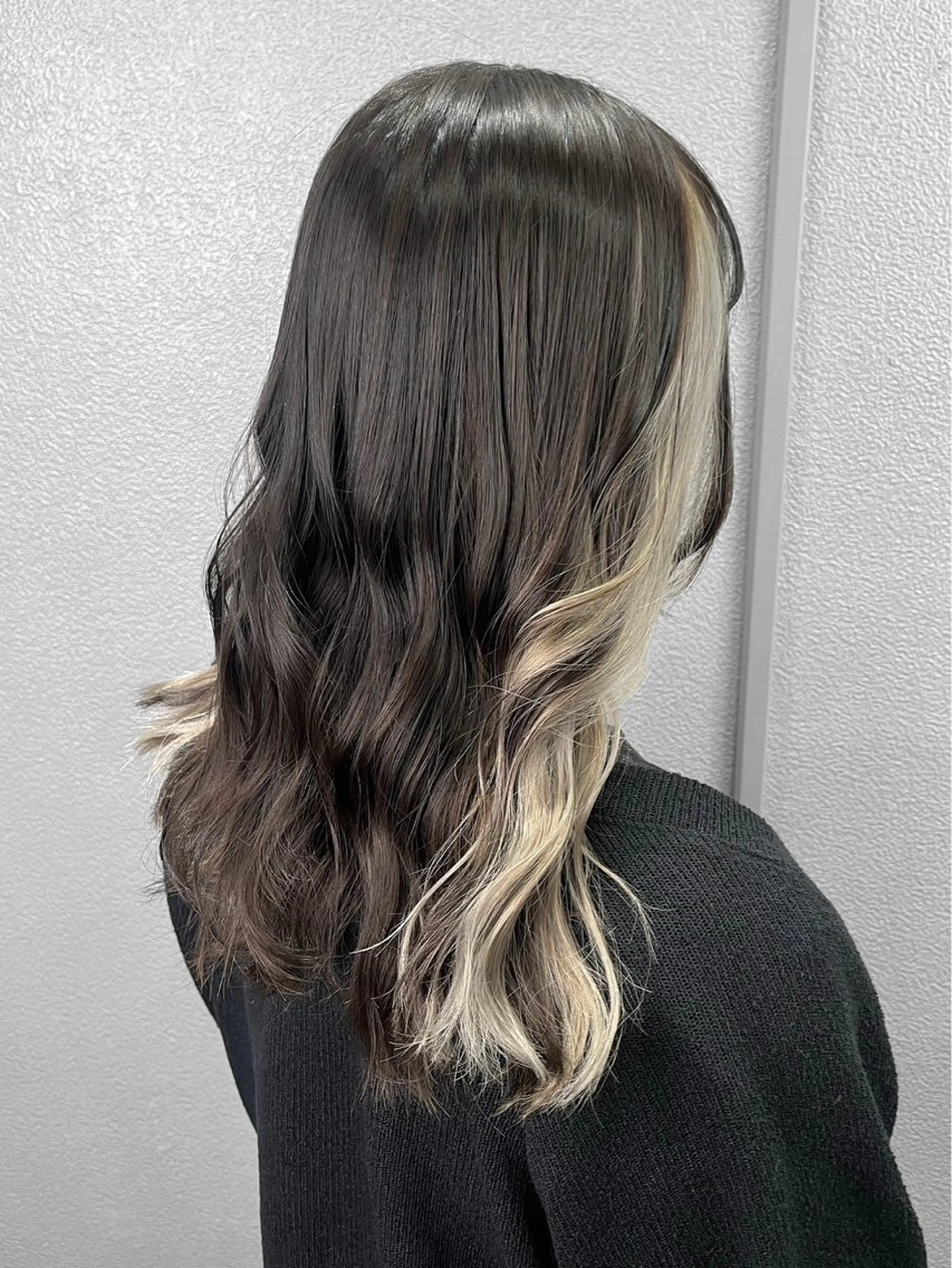 ロング カラー カット ヘアカラー ハイトーン/韓国風/ 艶髪/吉祥寺のヘアスタイル