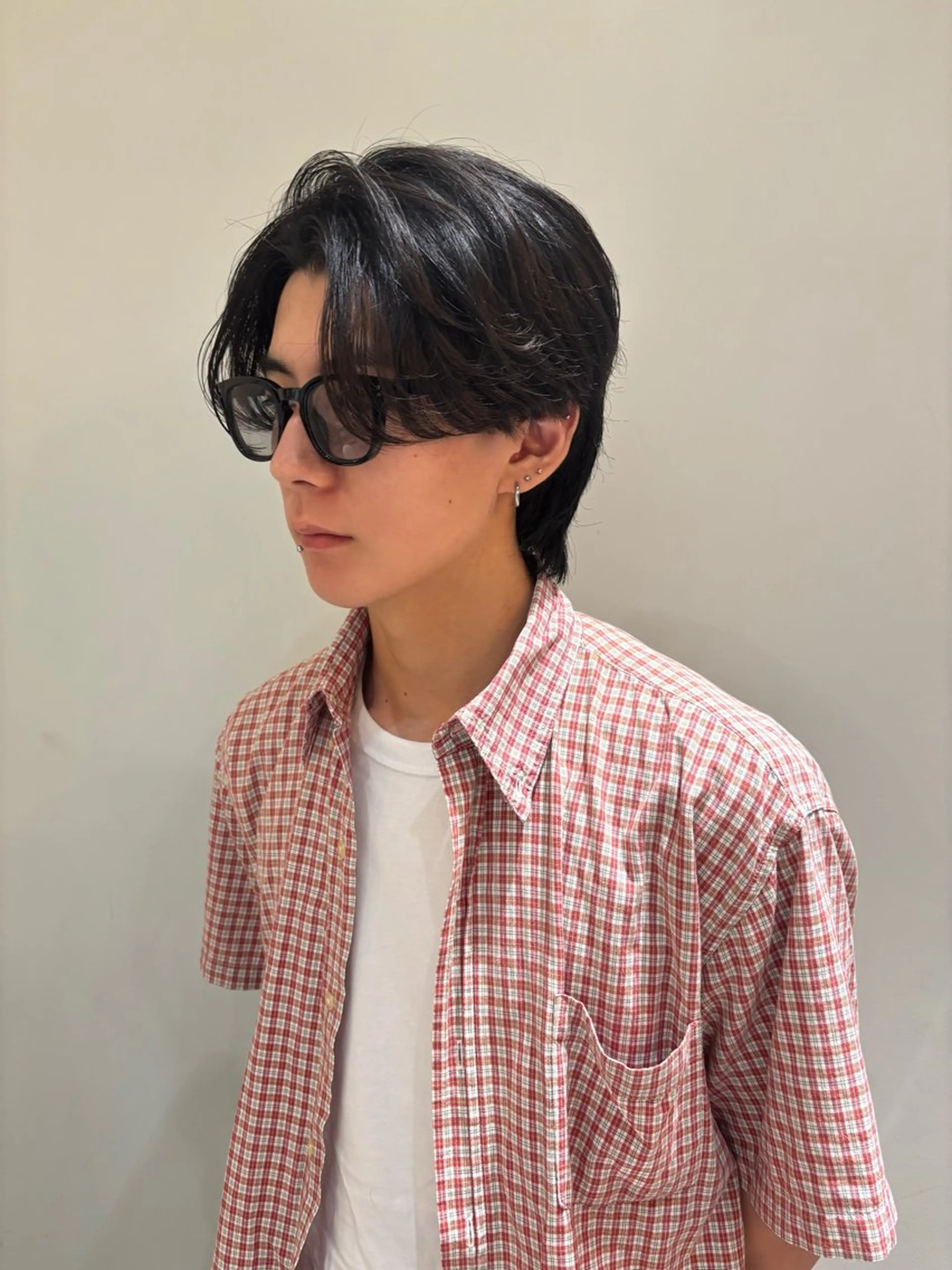 ショート メンズ センターパート noya karinのヘアスタイル