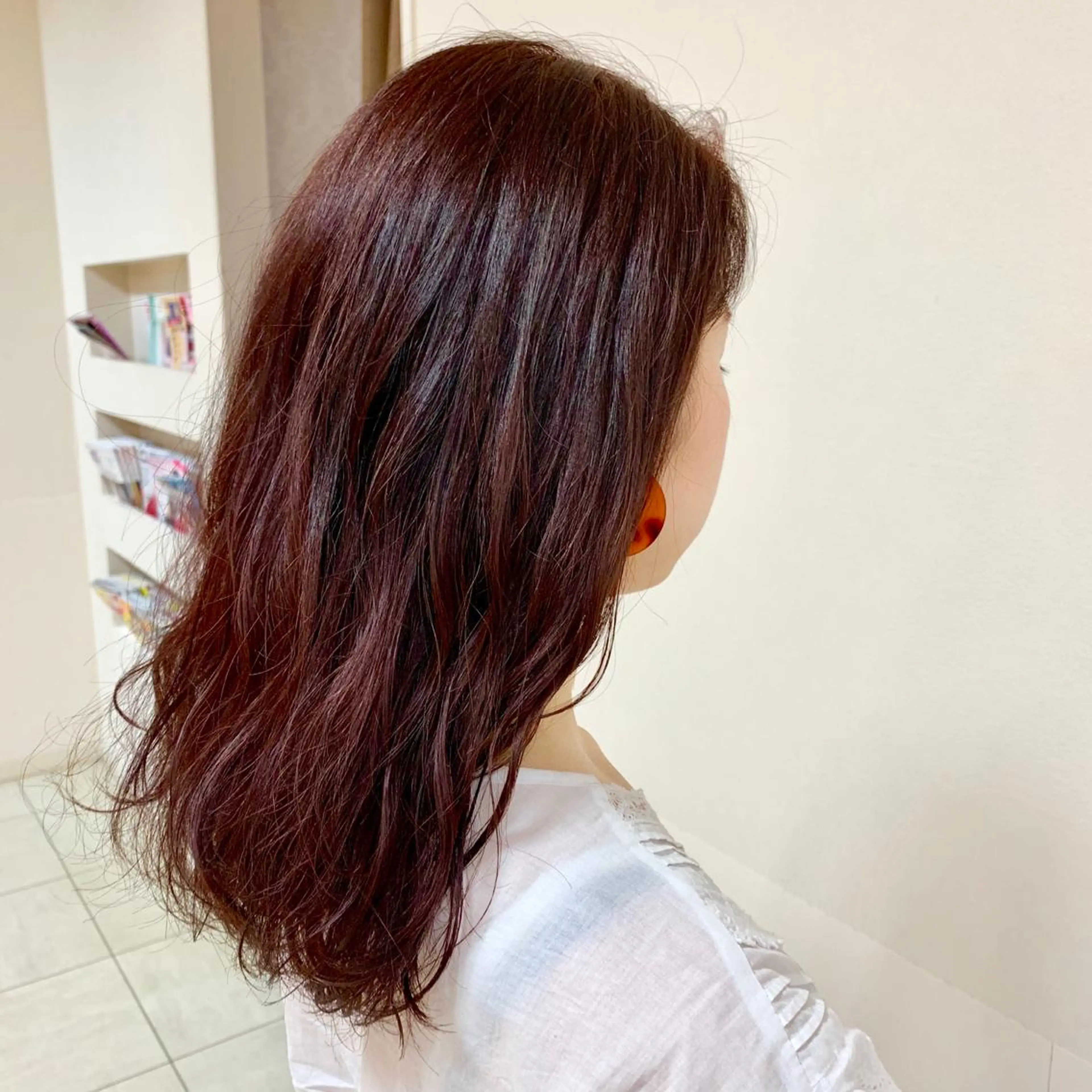 セミロング カラー ヘアアレンジ カット ヘアカラー トリートメント 【Sweep】おじま のぞみのヘアスタイル