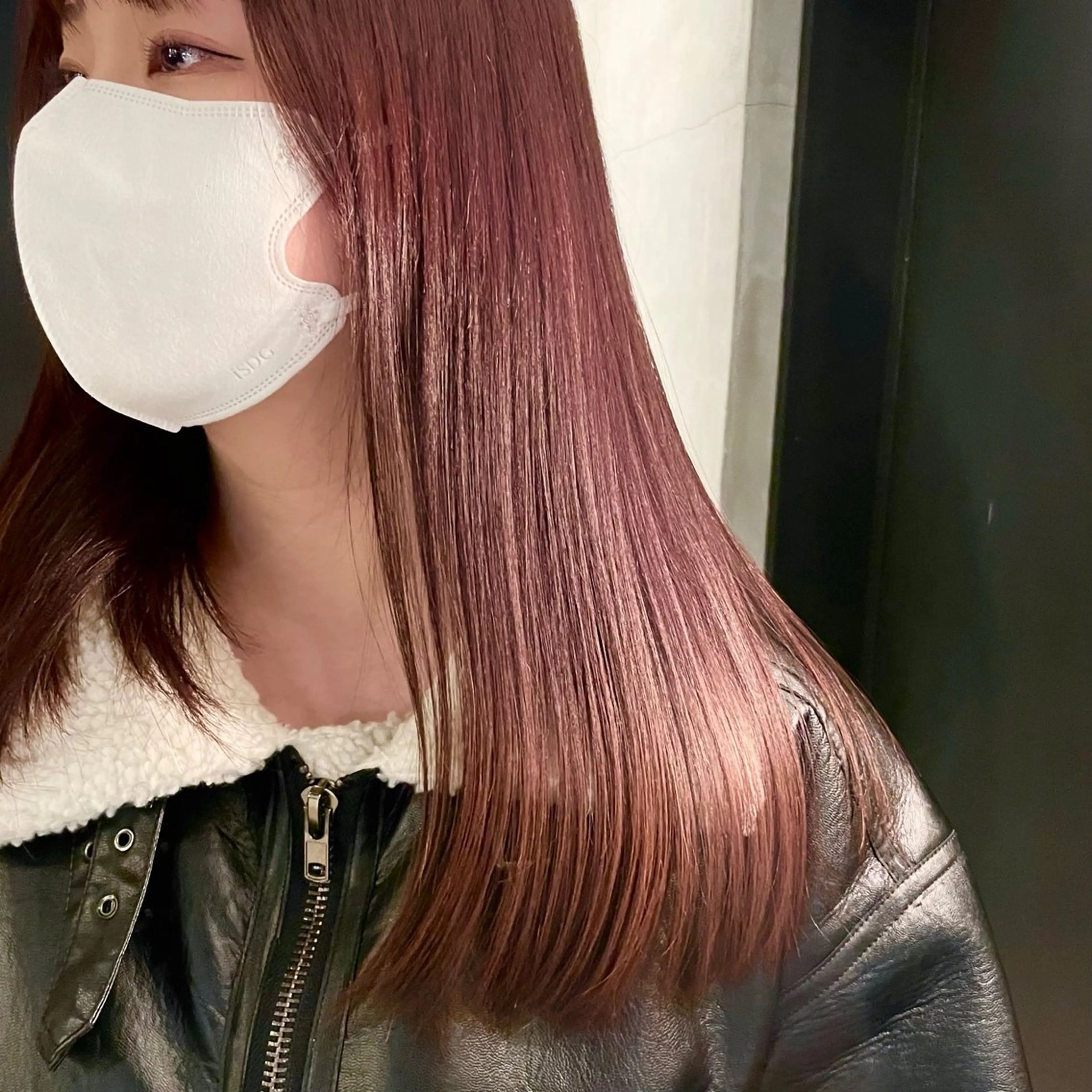 ショート カラー ヘアアレンジ 暖色ダブルカラーボブ レイヤー🌈AINAのヘアスタイル
