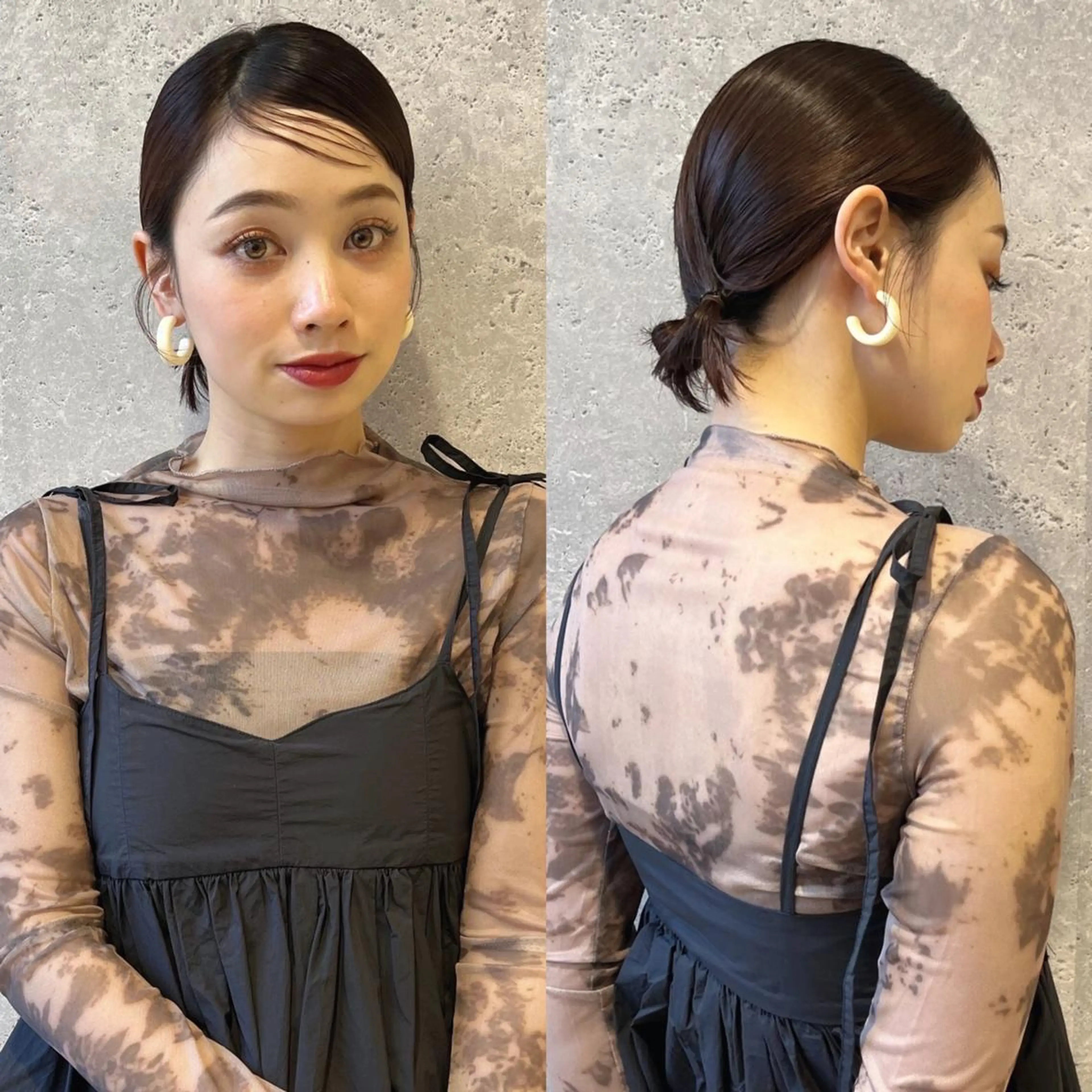 ヘアアレンジ ミディアム 🩰 柔らかいカラー tomomi🌛のヘアスタイル