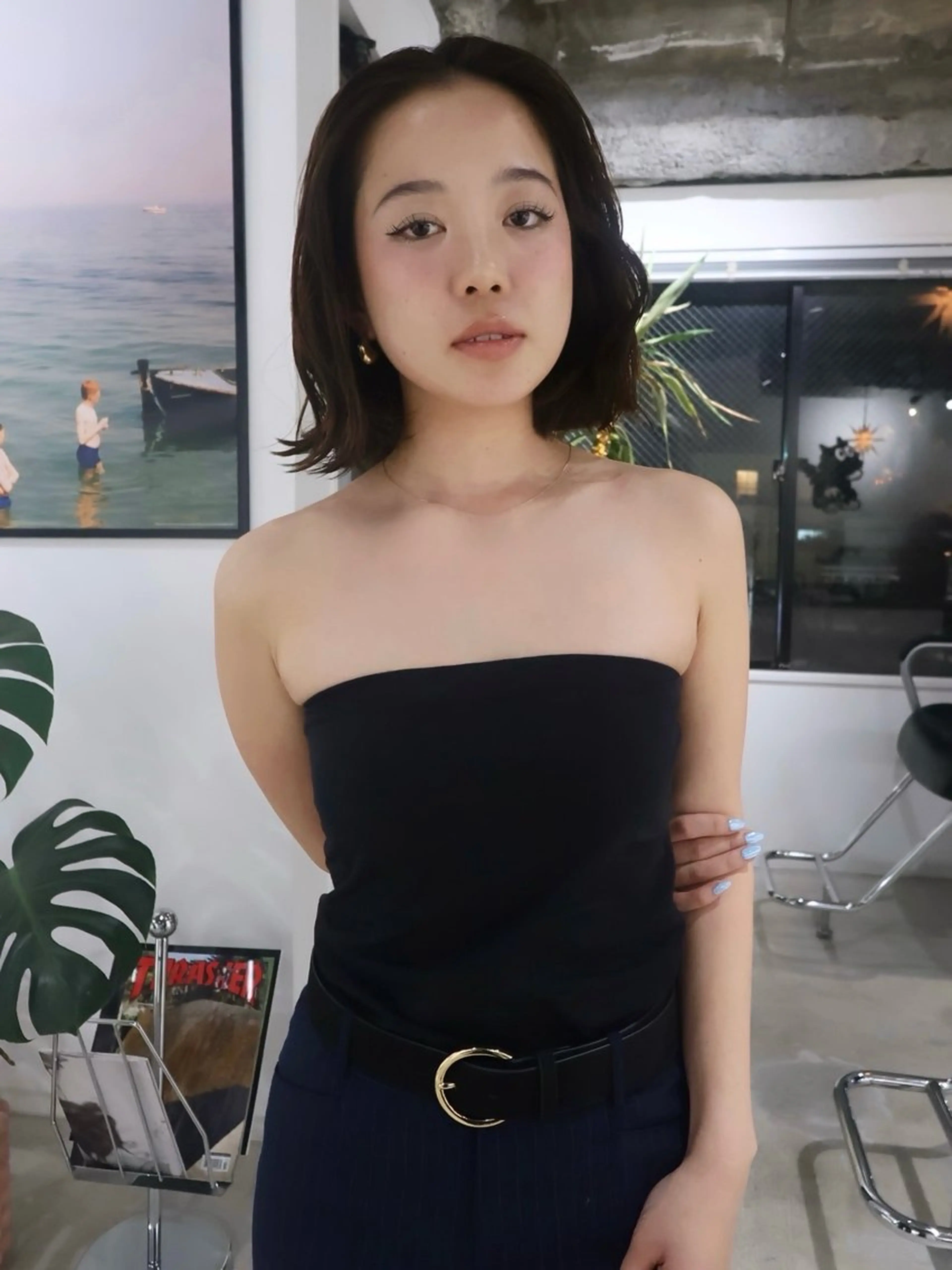 ミディアム カット groovy所属・学芸大学 /ボブ SaKuraのヘアスタイル