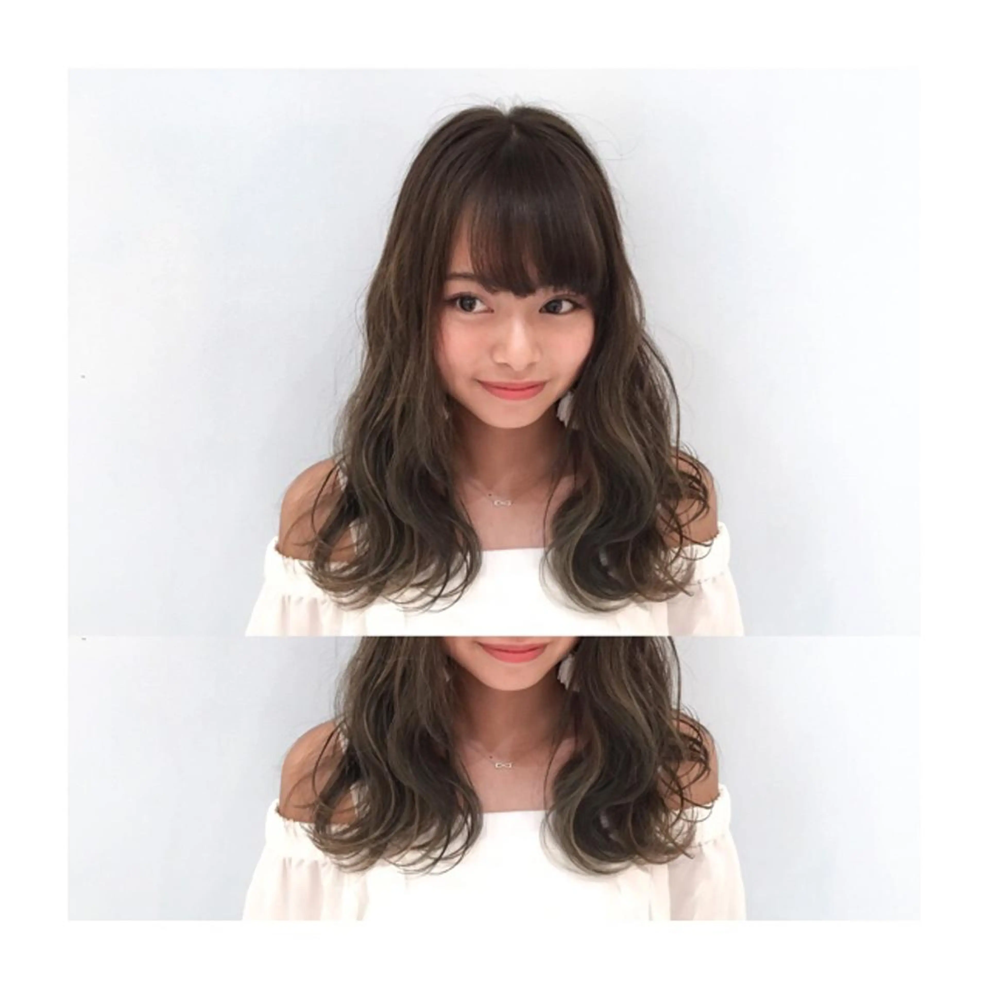 ミディアム カラー カット ヘアカラー トリートメント なんば髪質改善カラー Ardoreのヘアスタイル