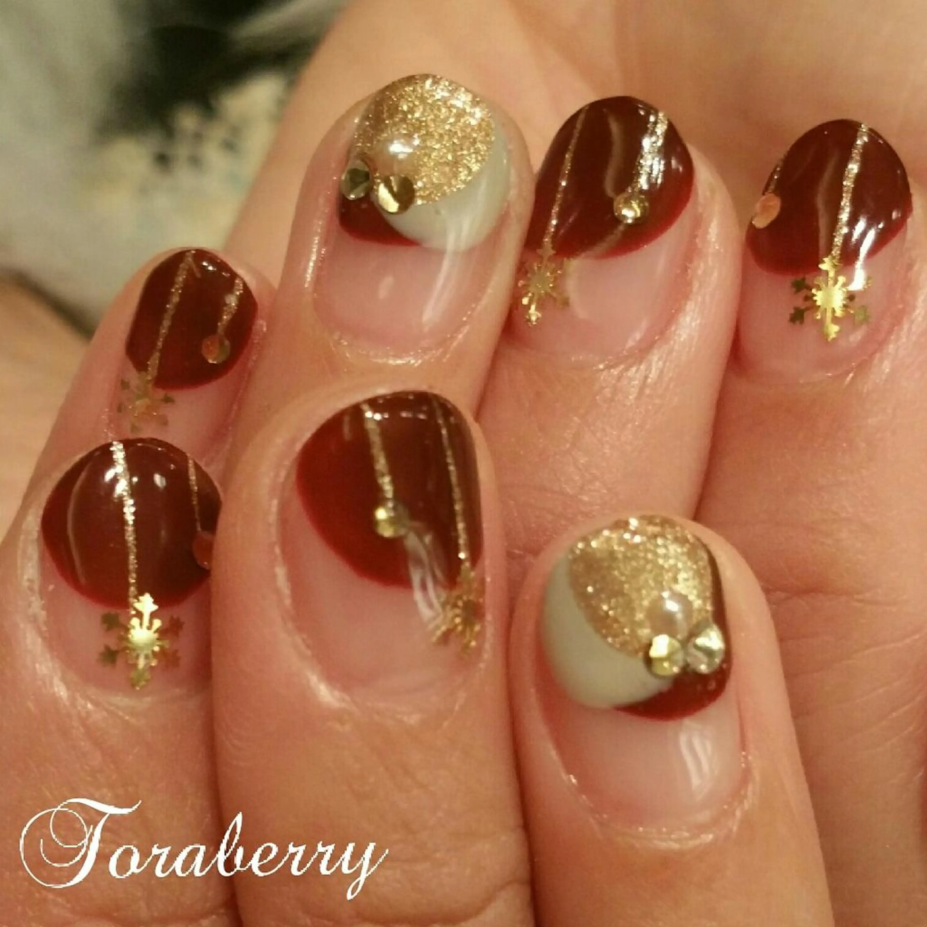 ネイル 冬ネイル クリスマス ネイリスト なつみのネイルデザイン