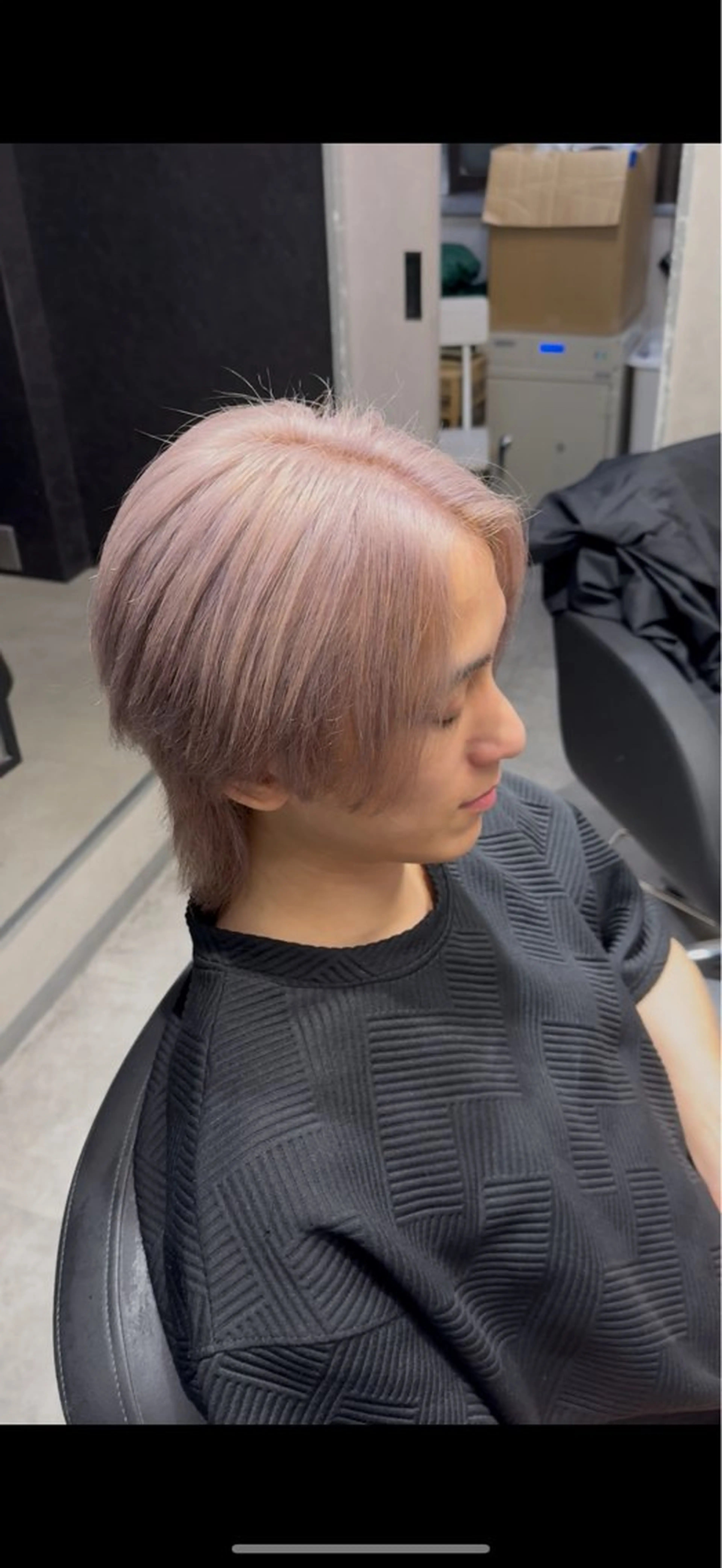 カラー メンズ ピンクカラー シルバー ヘアカラー パーマ職人🔥池袋 こうたろうのヘアスタイル