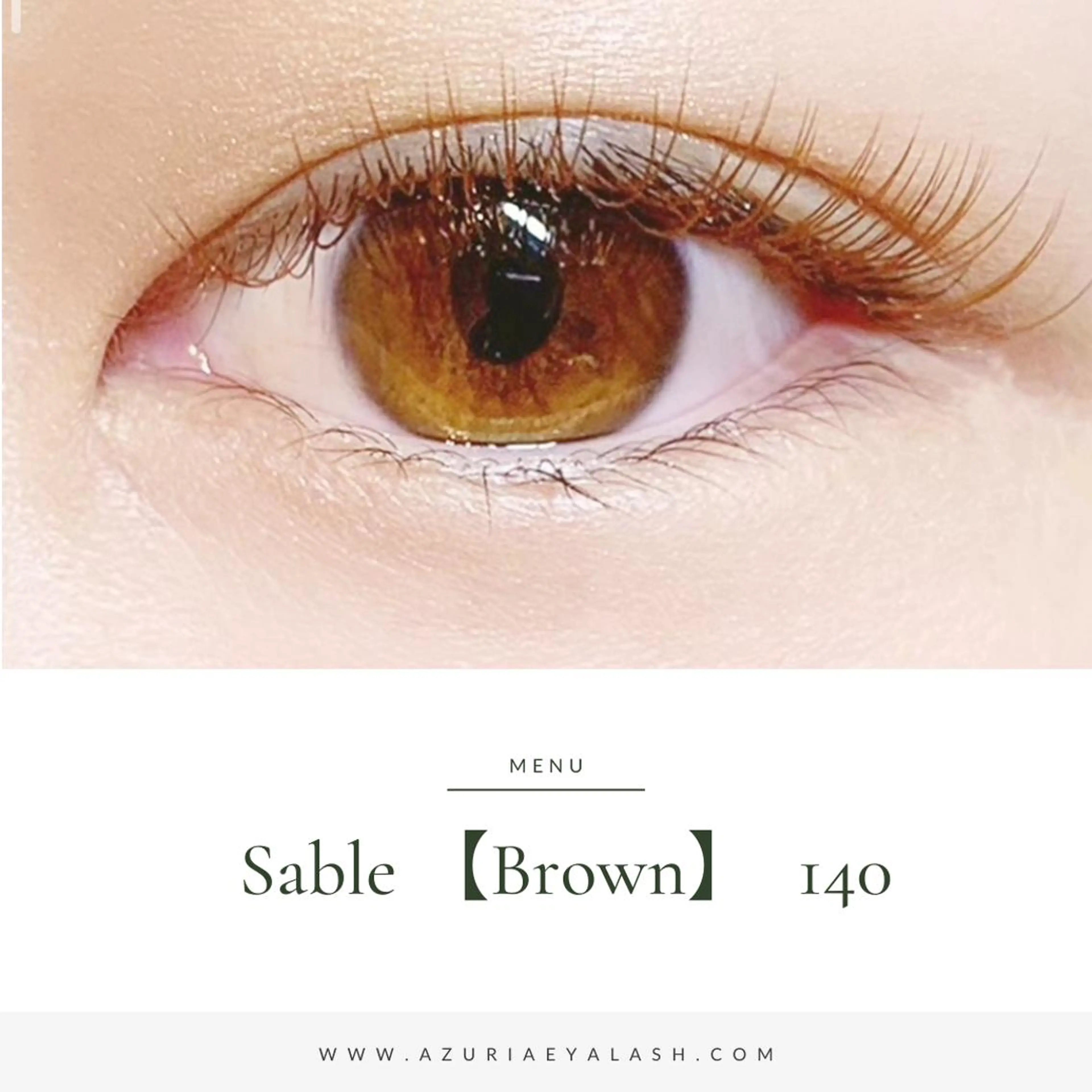 マツエク・マツパ ブラウンラッシュ カラーマツエク セーブル 耳ツボジュエリー🎀 エクパ韓国束感まつげのその他イメージ