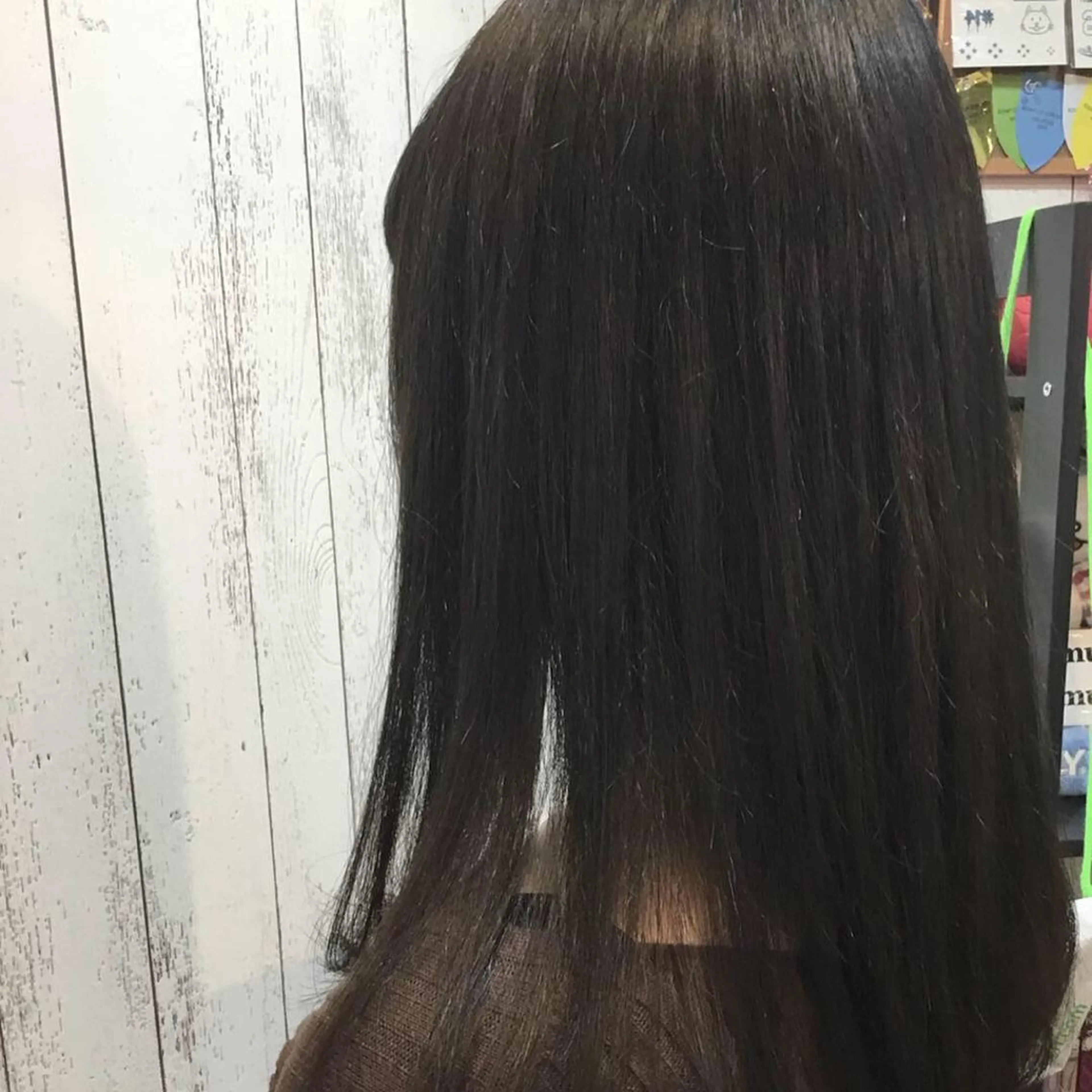 セミロング カラー パーマ embrace エンブレイスのヘアスタイル