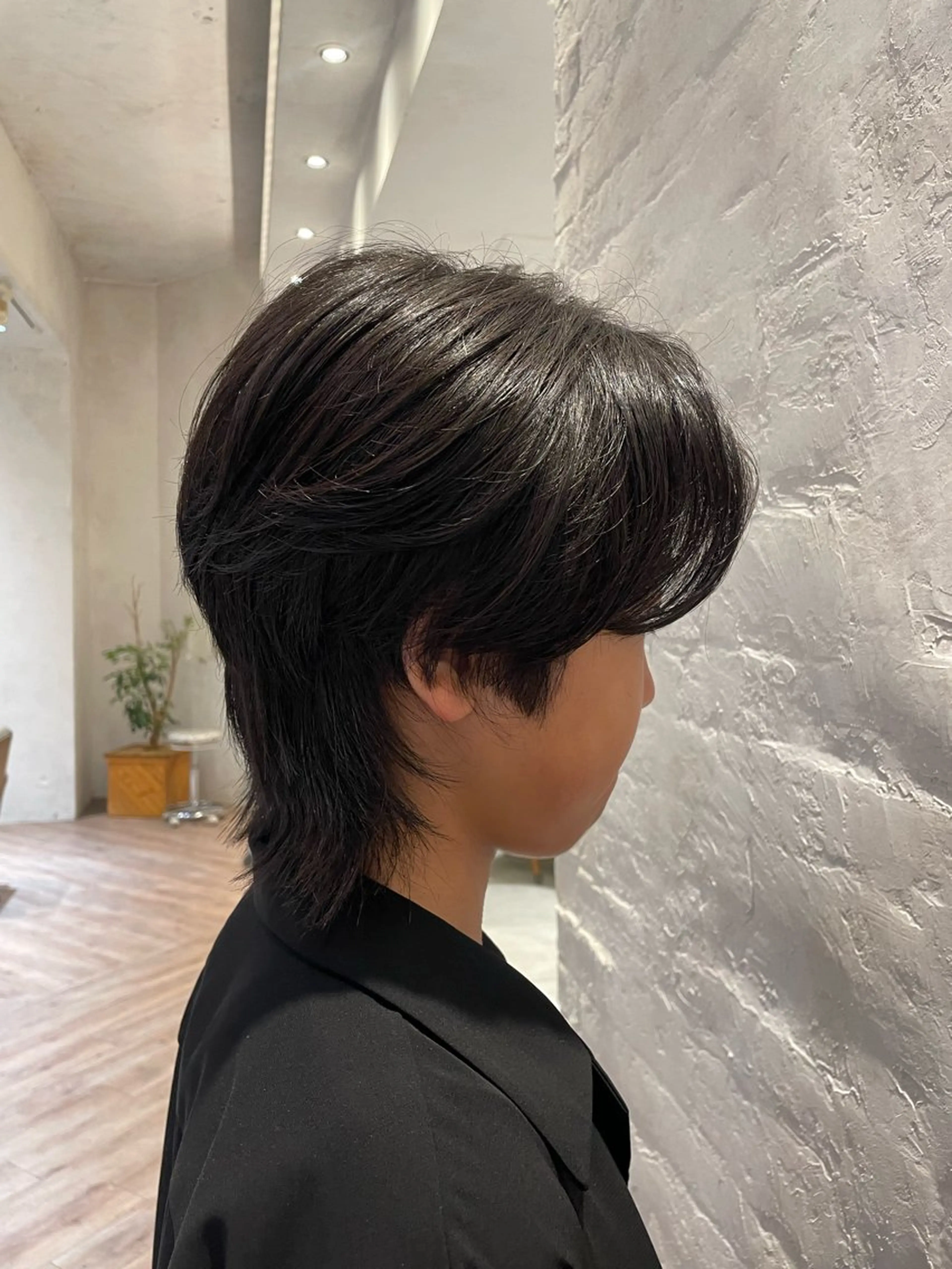 メンズ メンズウルフカット ウルフカット シモカワ マシロのヘアスタイル