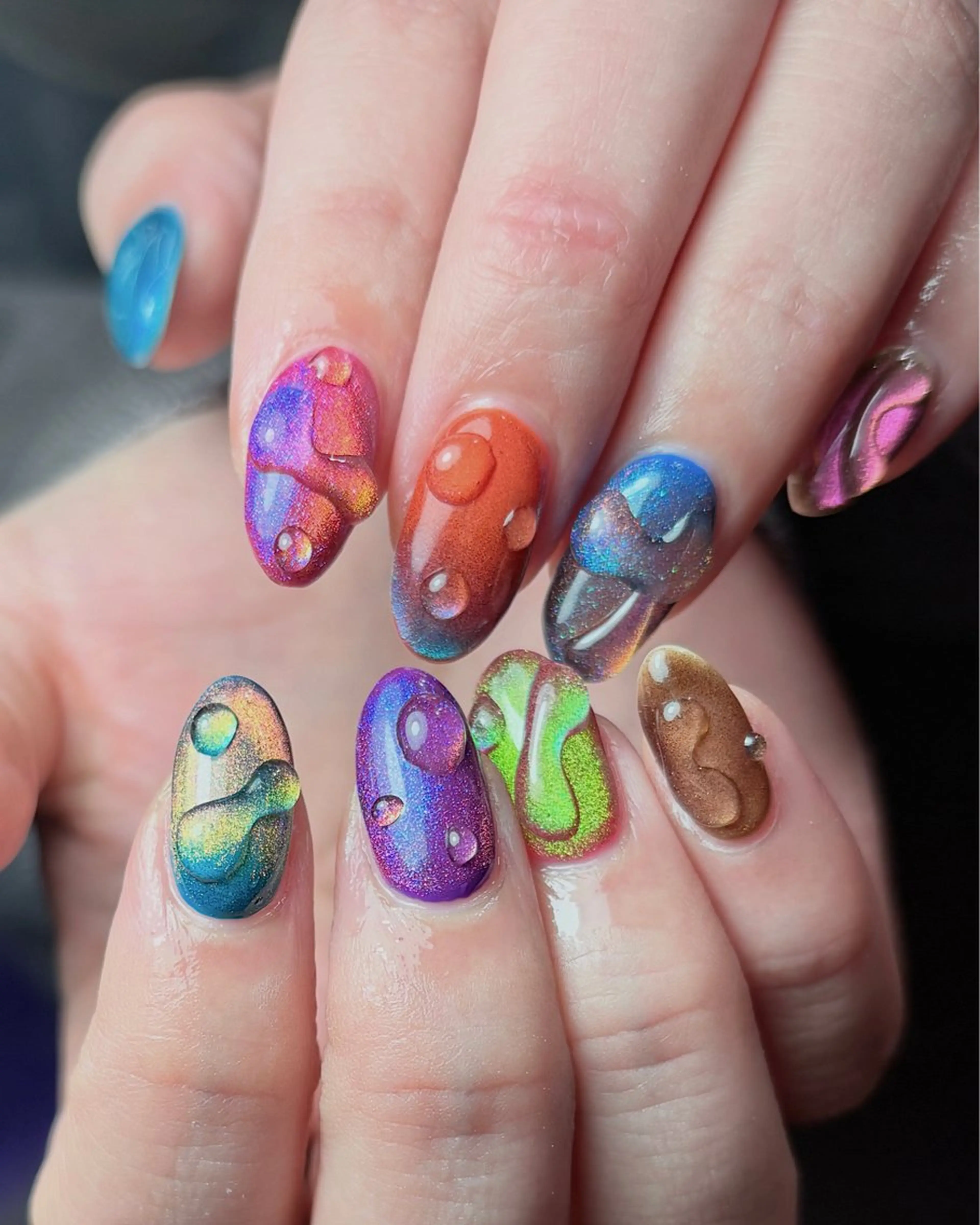 ネイル 氷ネイル・うるうるネイル ハンドネイル NICOnail八王子店所属・NICOnail🦭 Mikuのネイルデザイン