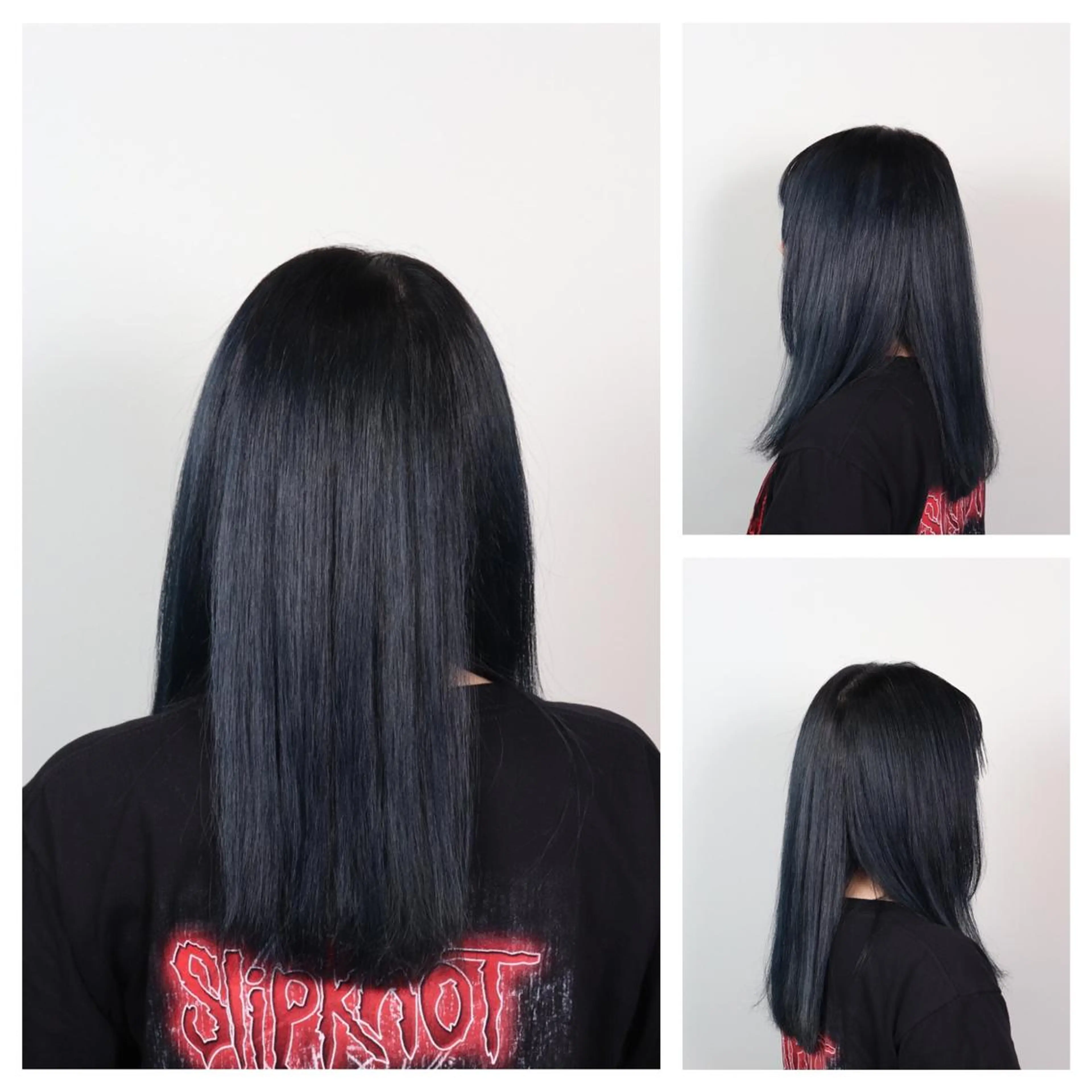 ロング カラー ブルーカラー 秋葉 洸平のヘアスタイル