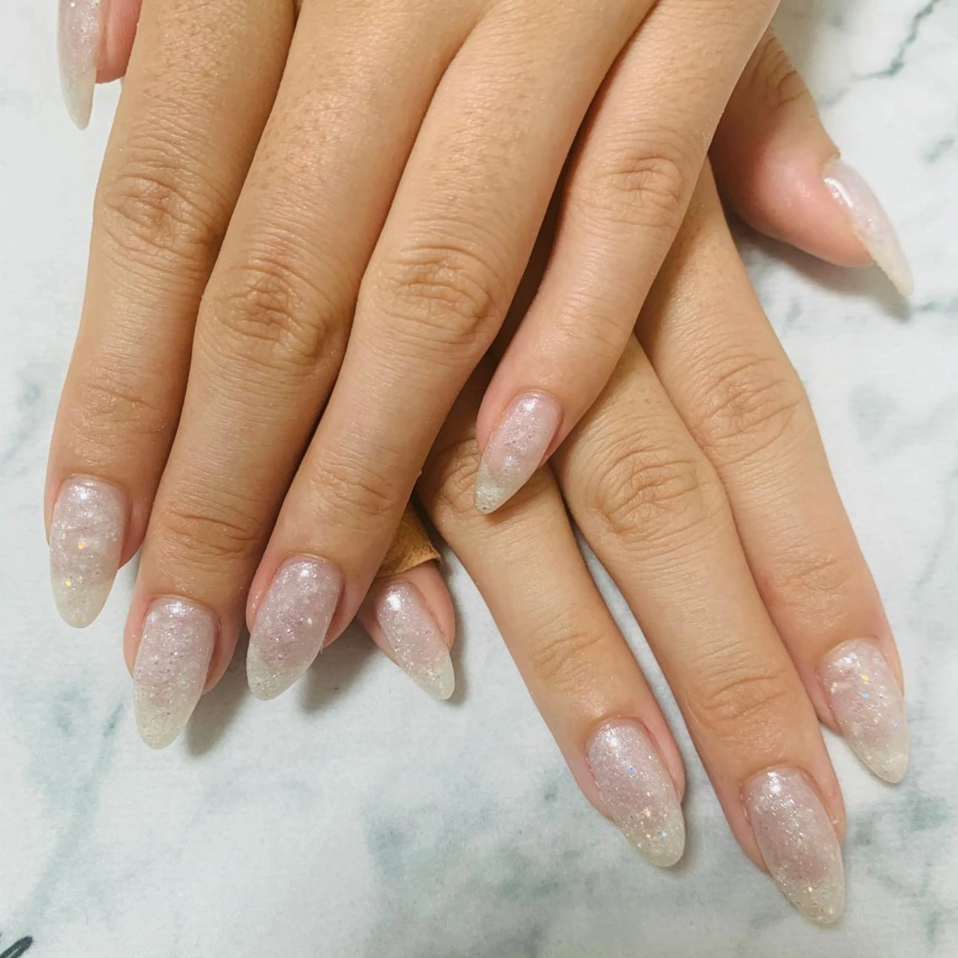 ネイル ワンカラーネイル 🌙🫧CHARME (RUKA)🦋🫧のネイルデザイン