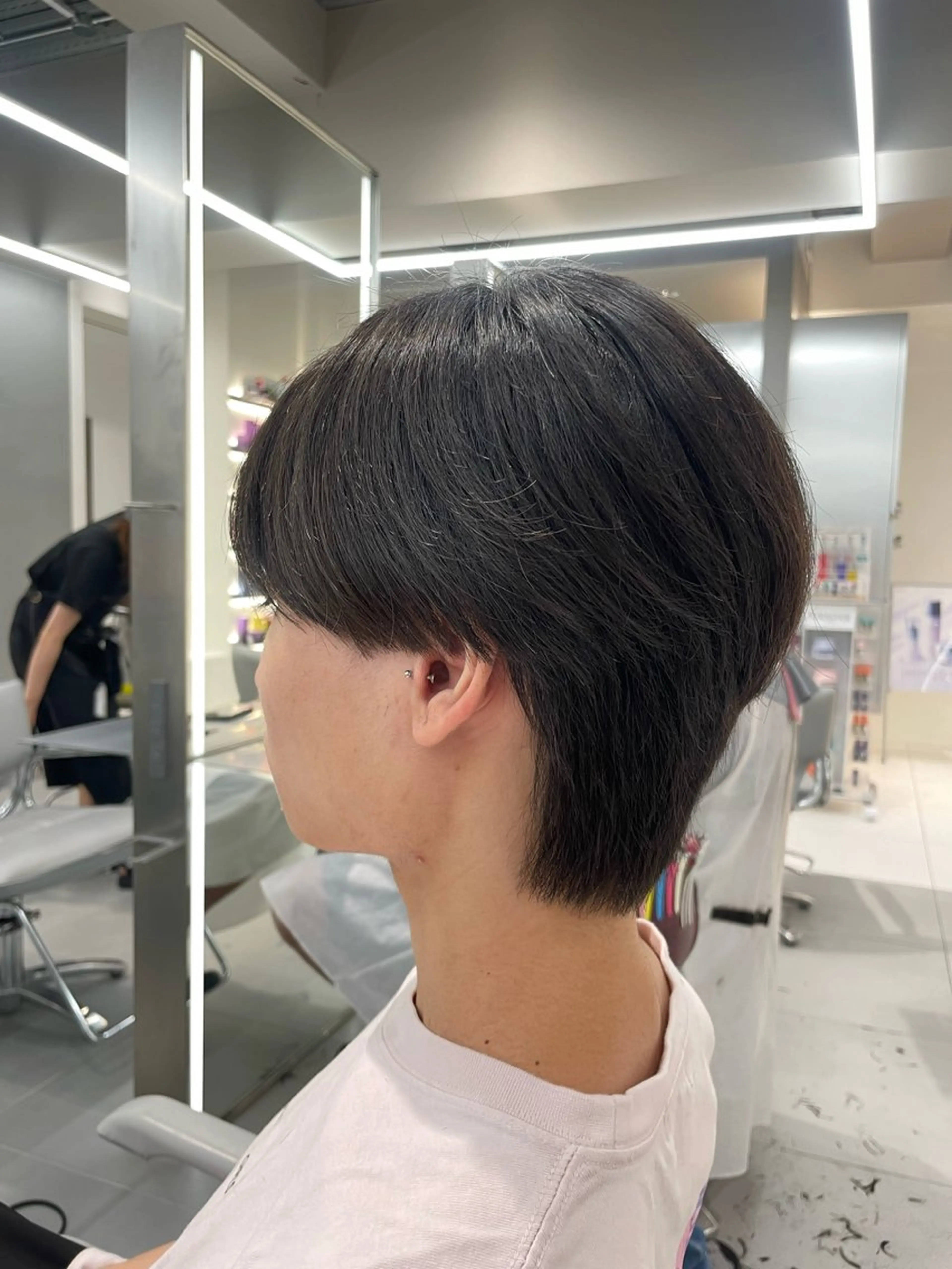 ショート メンズ メンズウルフカット ウルフカット カット センターパート/ マッシュ 小野 樹のヘアスタイル