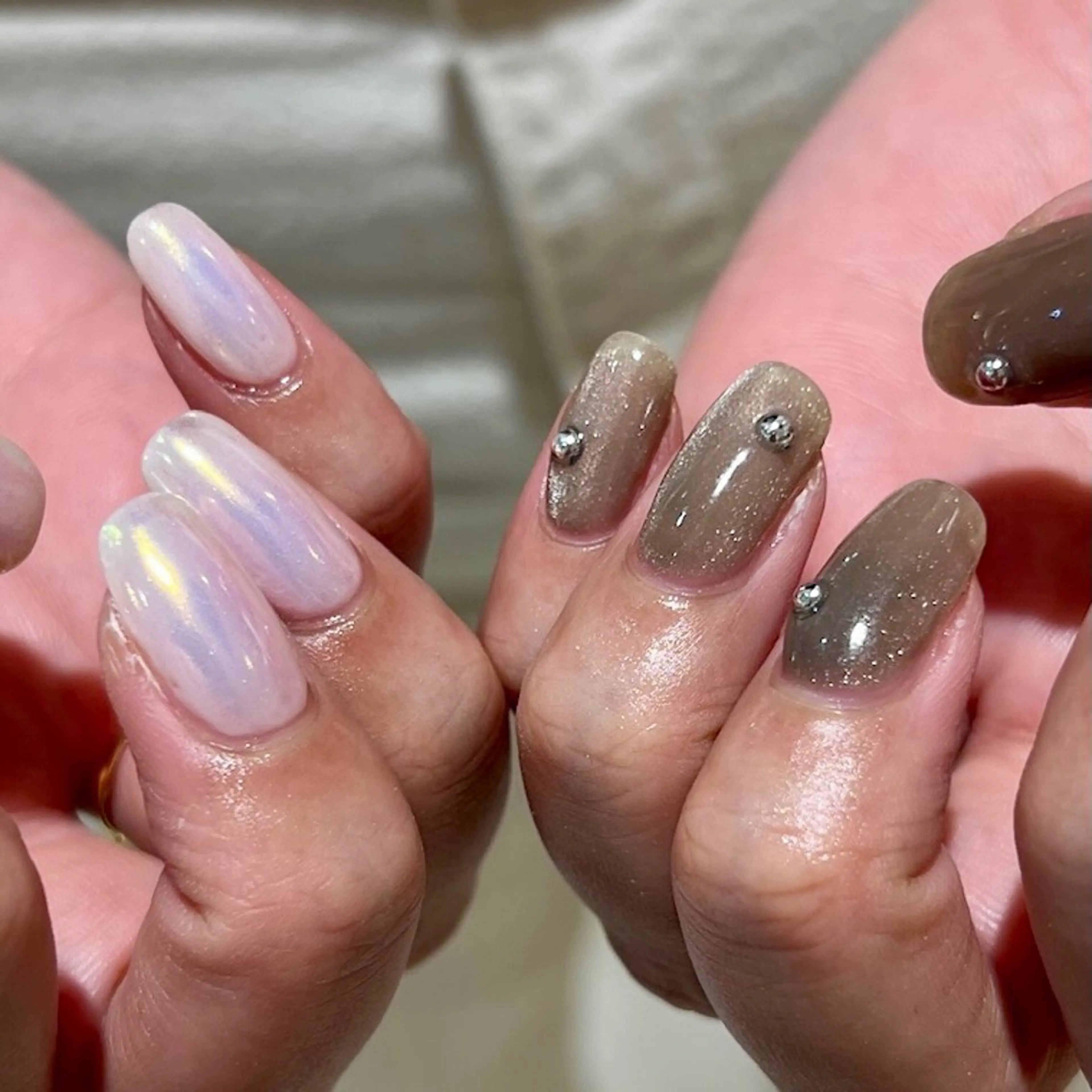 ネイル ハンドネイル 個性派ニュアンス nuts nail所属・【池袋】nuts nail　なつみのネイルデザイン