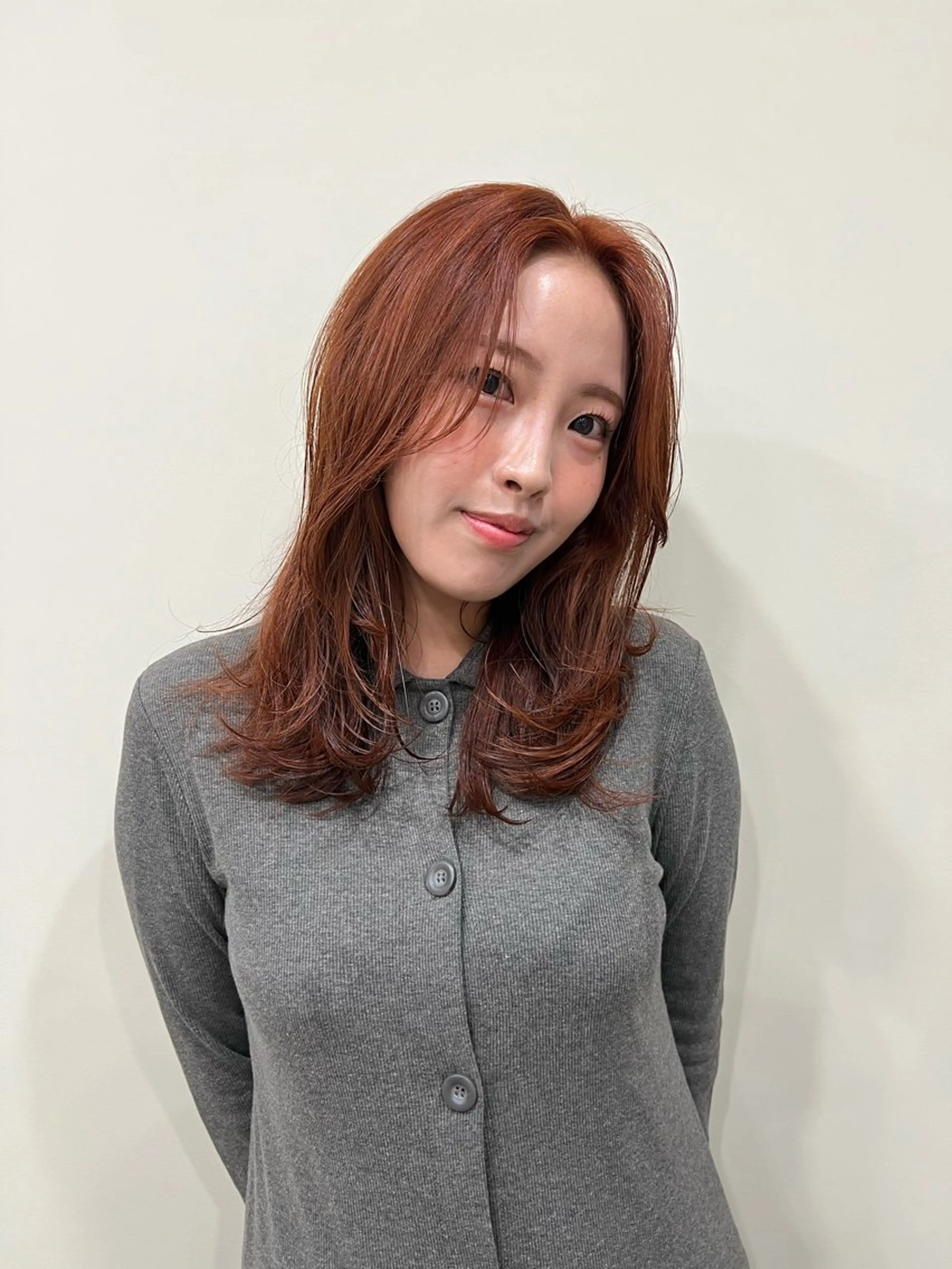 セミロング カラー ヘアカラー トリートメント tomu/天神大名/ 透明感カラー🐴のヘアスタイル