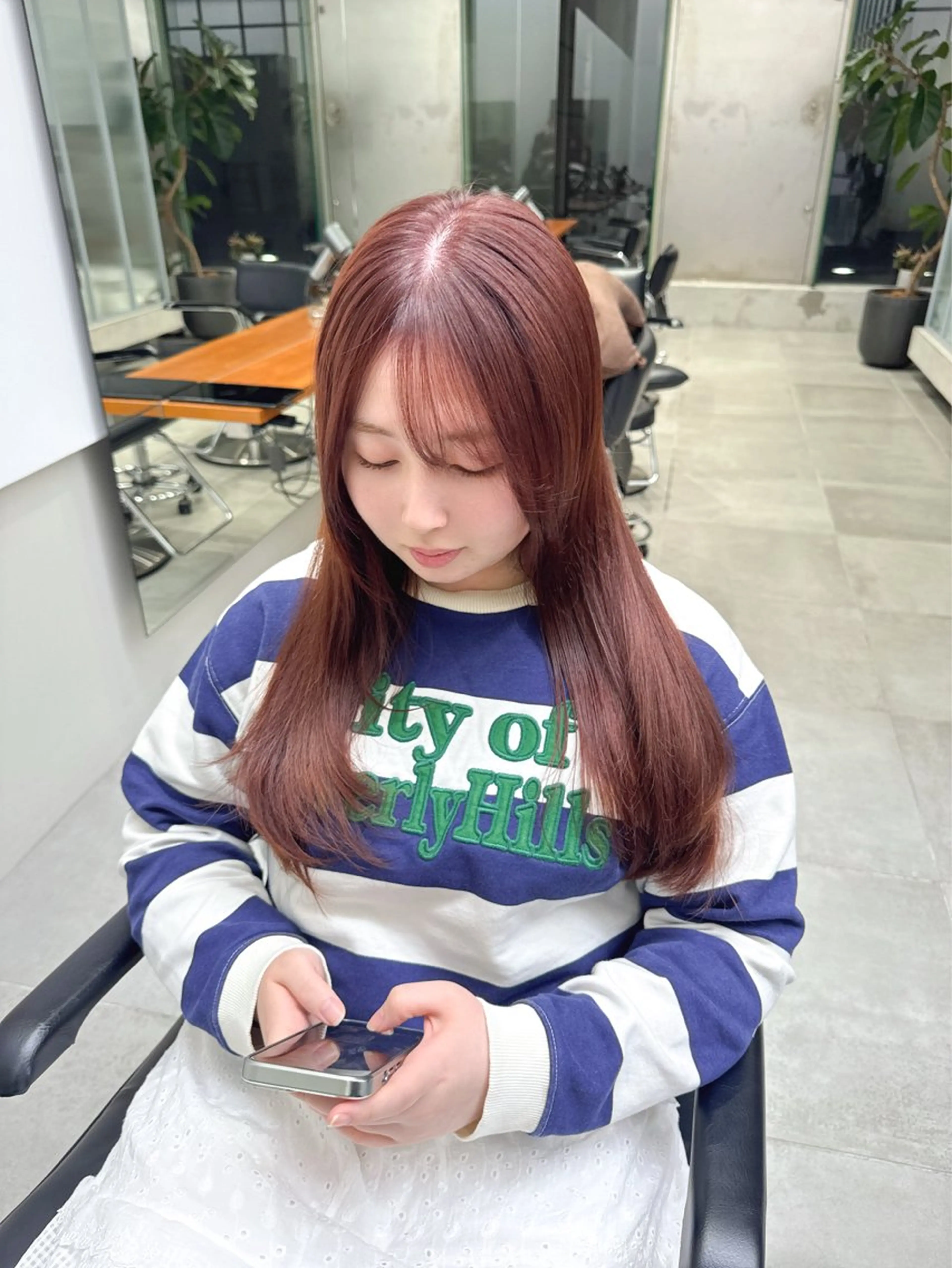 ロング カラー ひかり／ショート ／似合わせカットのヘアスタイル