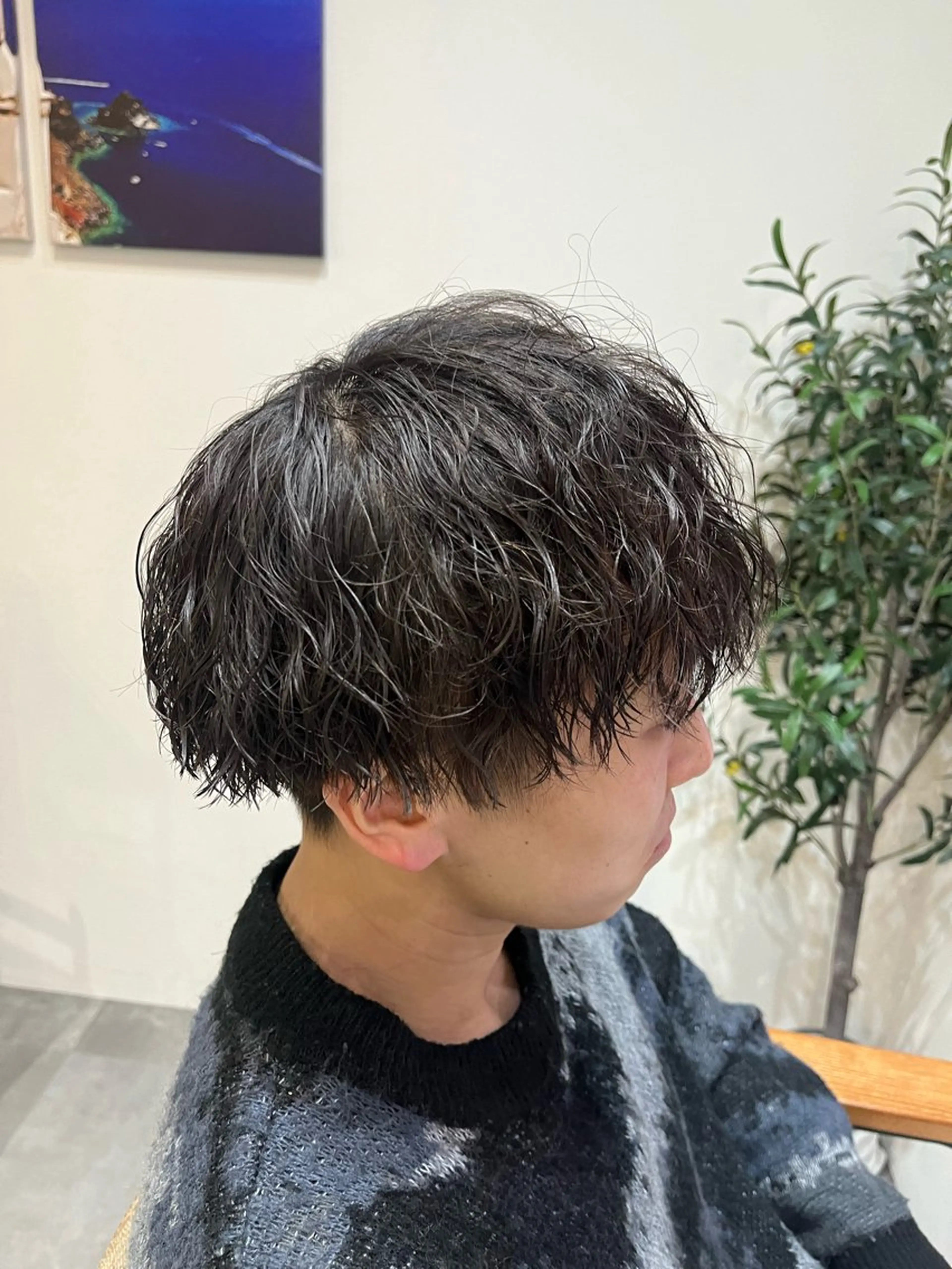 パーマ メンズ 藤田 詩織のヘアスタイル
