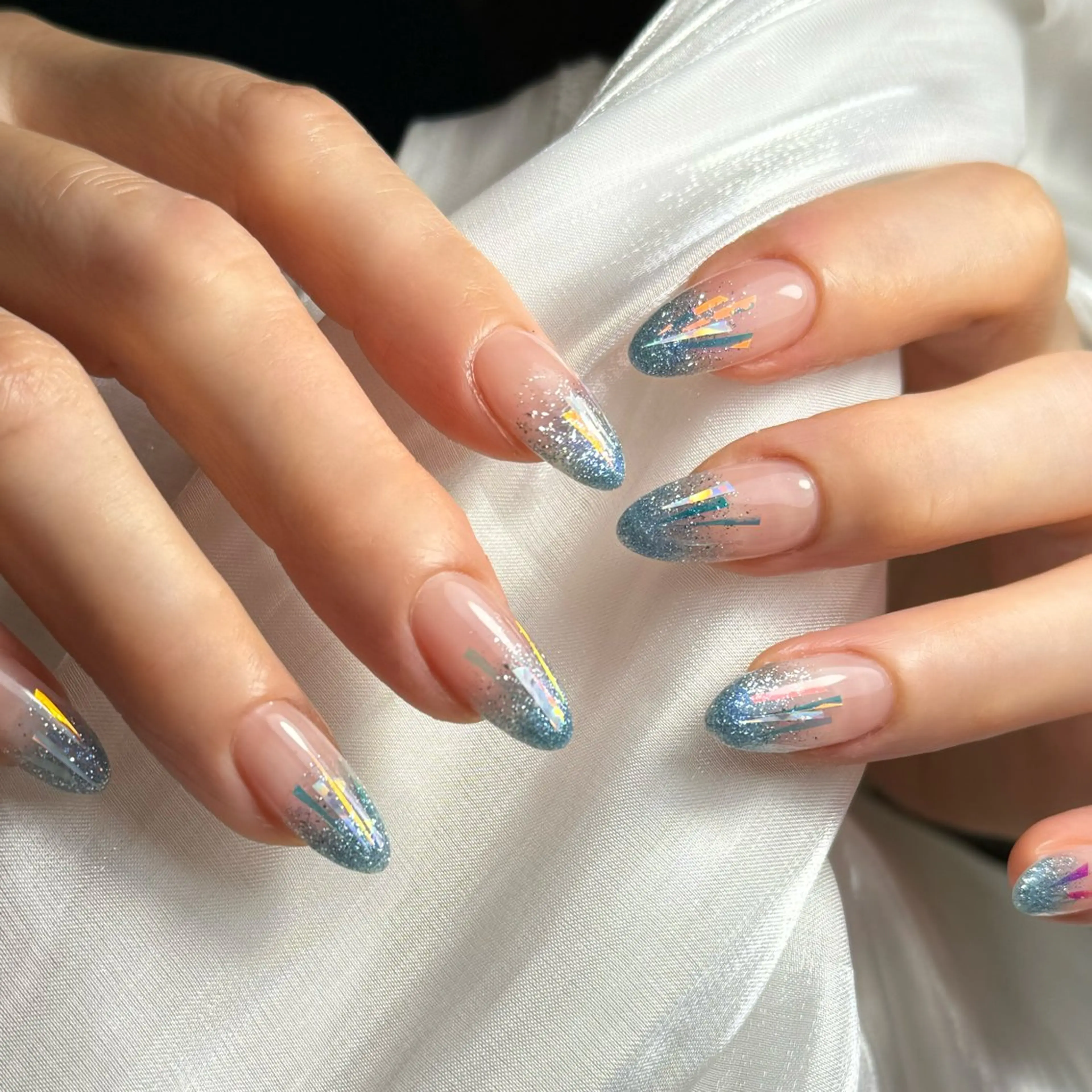 Summerオーロラちゅる氷ネイルの写真